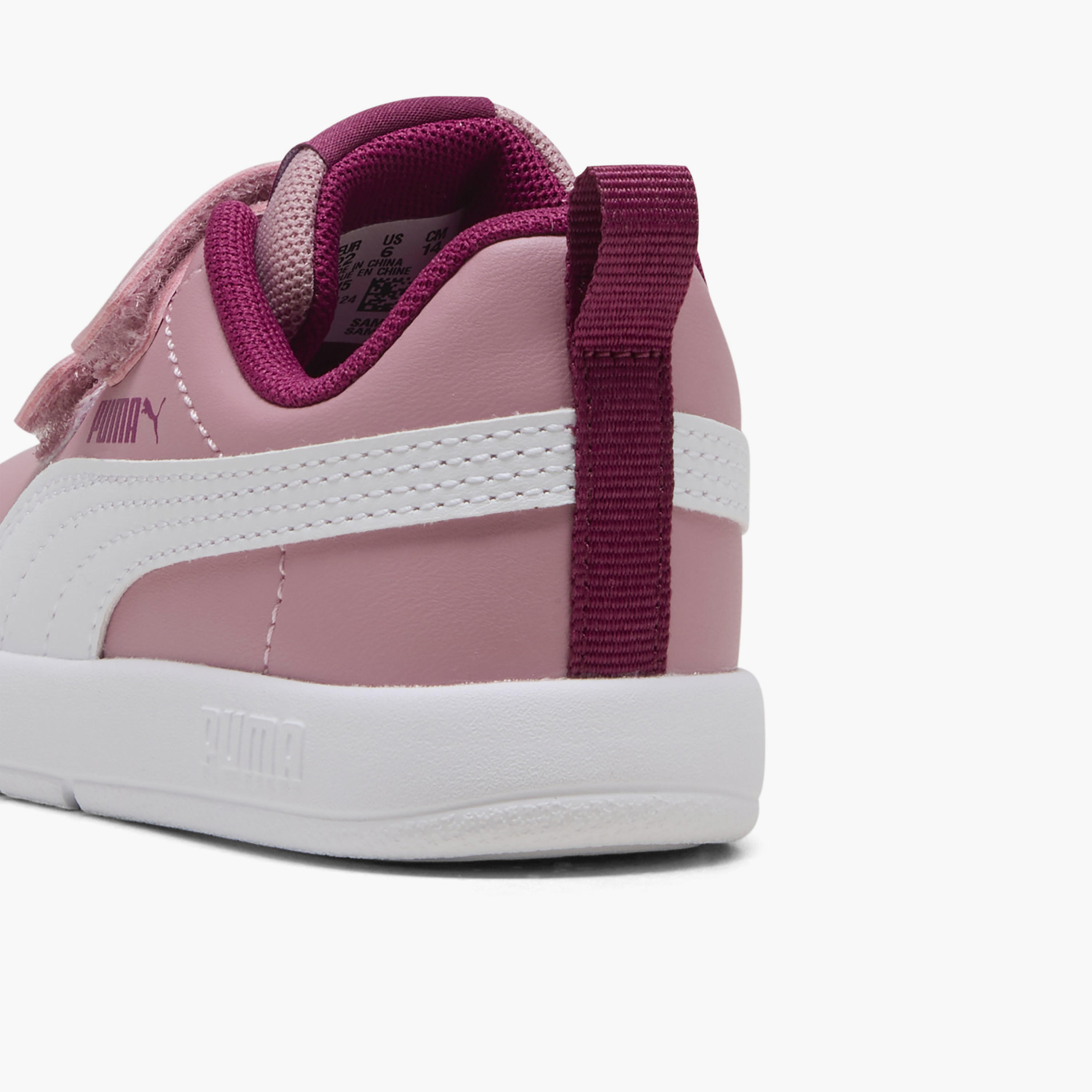 Puma Girls Courtflex v3 V Hook & Loop Sneakers-baby-girls-shoes-closedshoes-image-6