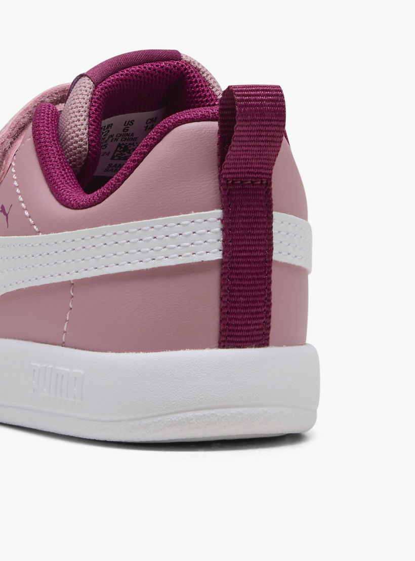 Puma Girls Courtflex v3 V Hook & Loop Sneakers-baby-girls-shoes-closedshoes-image-6
