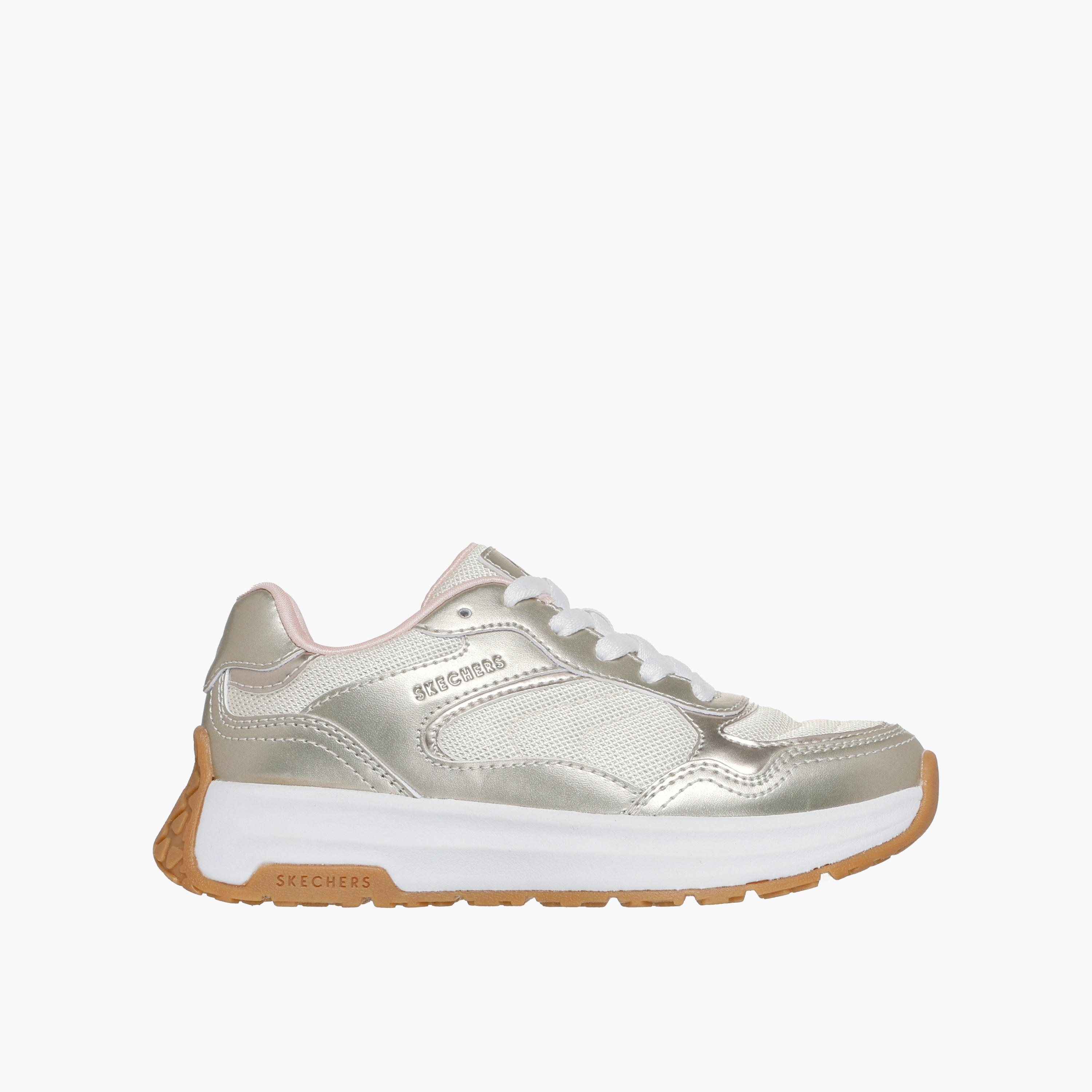 Skechers Girls LUMINA Panelled Lace-Up Sports Shoes-girls-shoes-sneakers-image-1