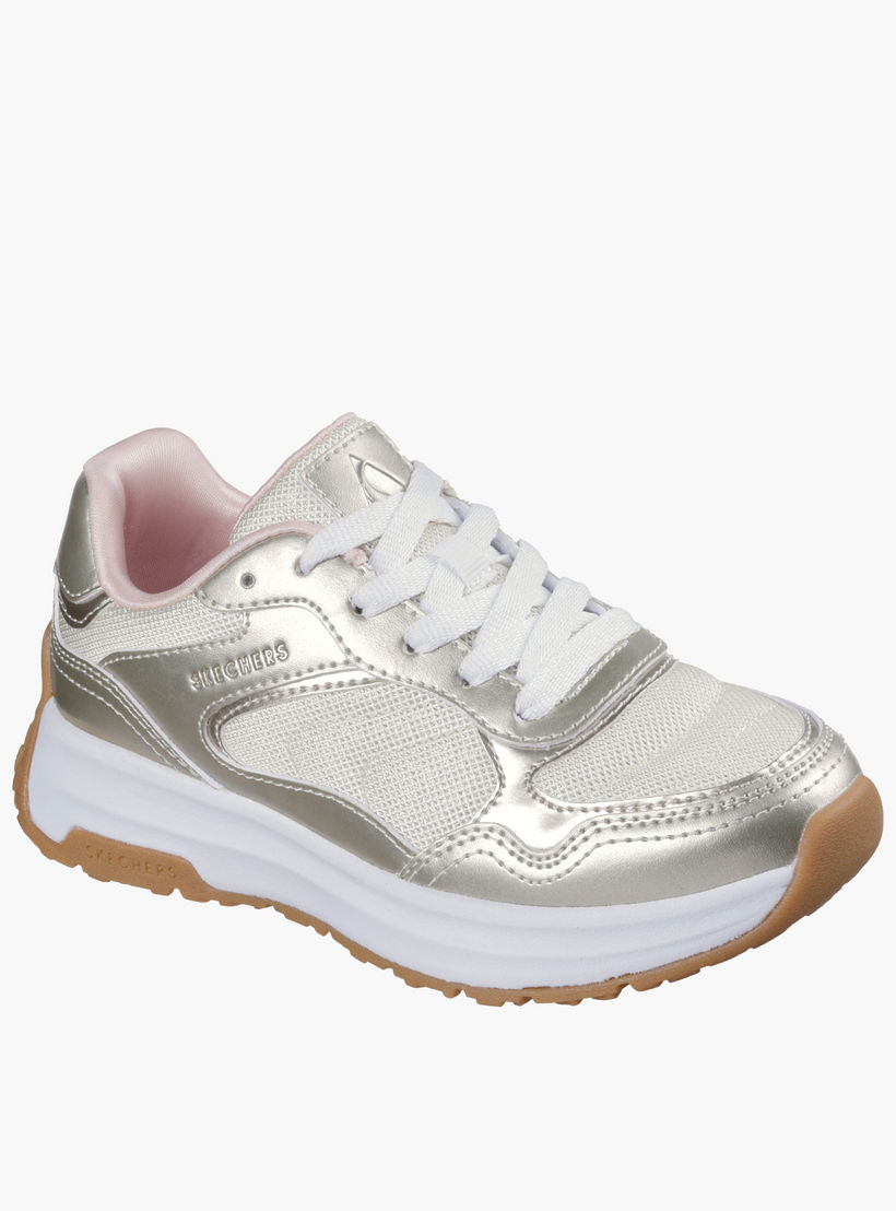 Skechers Girls LUMINA Panelled Lace-Up Sports Shoes-girls-shoes-sneakers-image-4