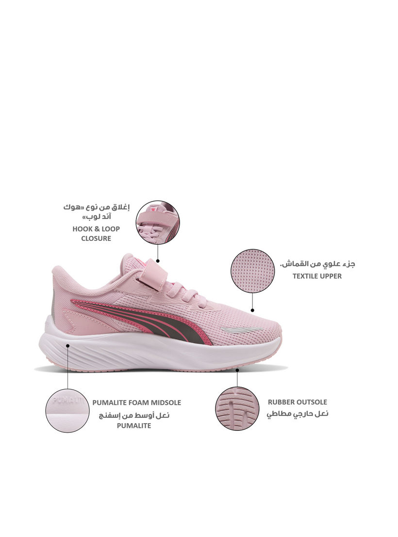 Puma Girls Pounce Lite 2 AC + PS Hook & Loop Running Shoes-girls-shoes-sneakers-image-2