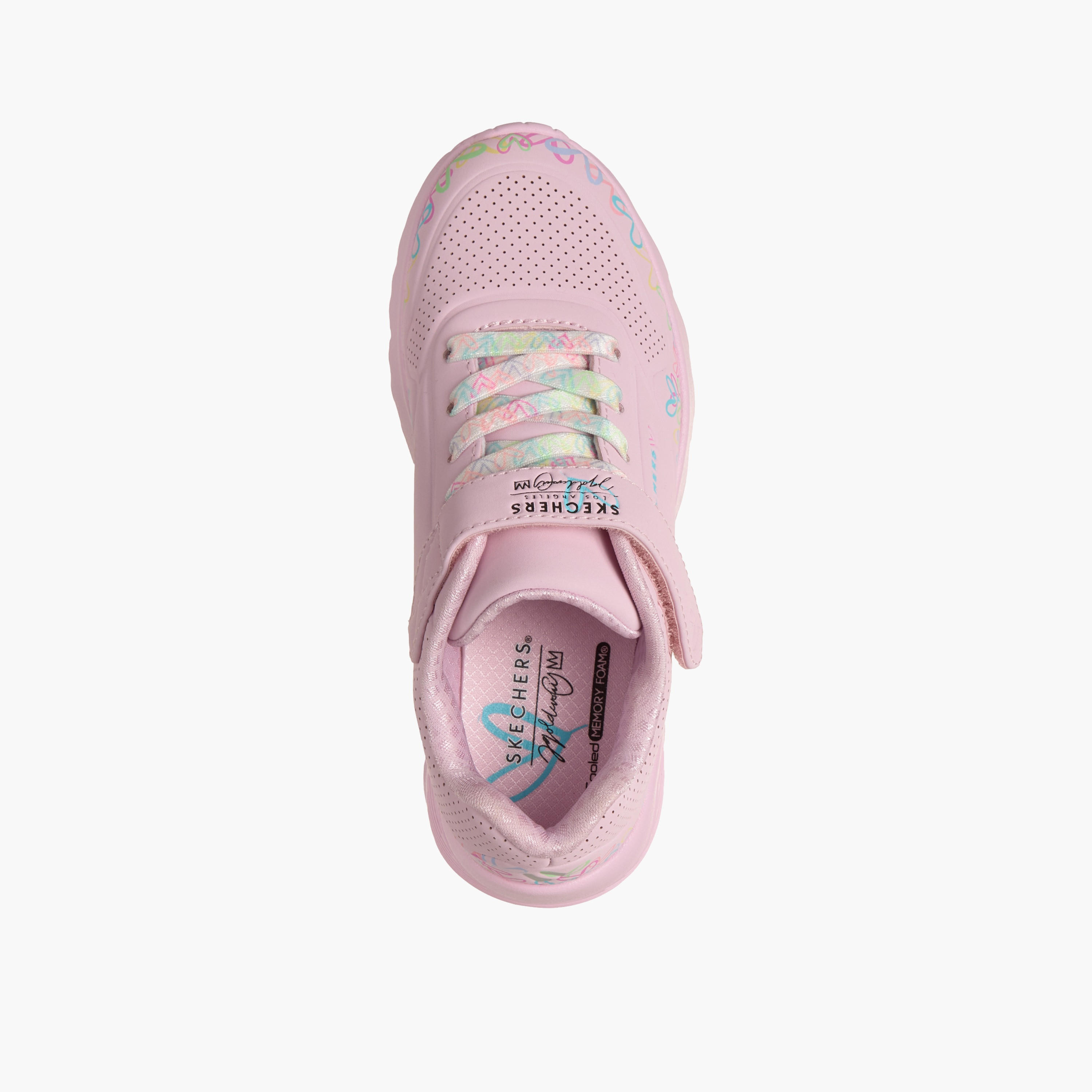 حذاء رياضي للفتيات بشريط لاصق أونو لايت من سكيتشرز-girls-shoes-sneakers-image-2