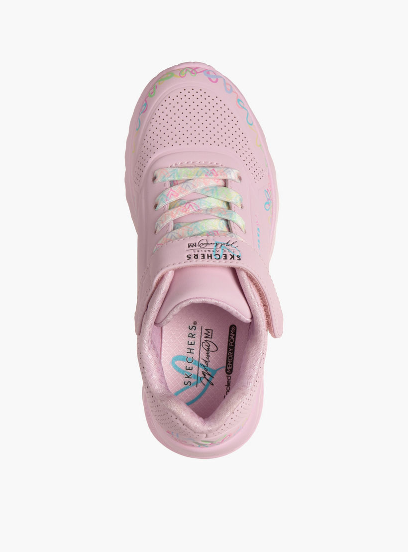 حذاء رياضي للفتيات بشريط لاصق أونو لايت من سكيتشرز-girls-shoes-sneakers-image-2