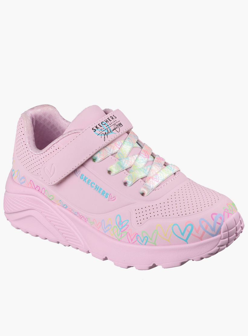 حذاء رياضي للفتيات بشريط لاصق أونو لايت من سكيتشرز-girls-shoes-sneakers-image-4