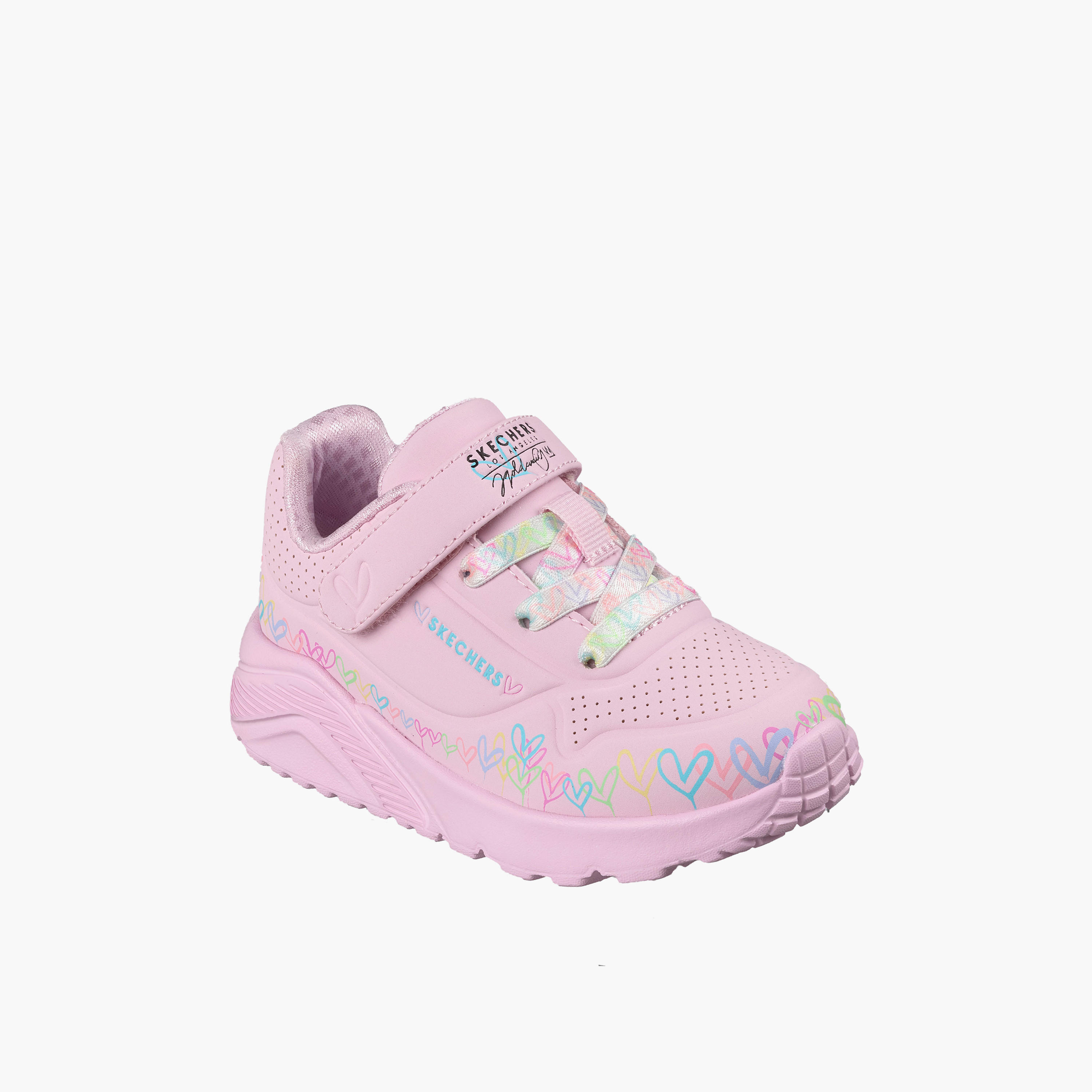 حذاء سنيكرز بشريط إغلاق لاصق للبنات أونو لايت من سكيتشرز-girls-shoes-sneakers-image-1