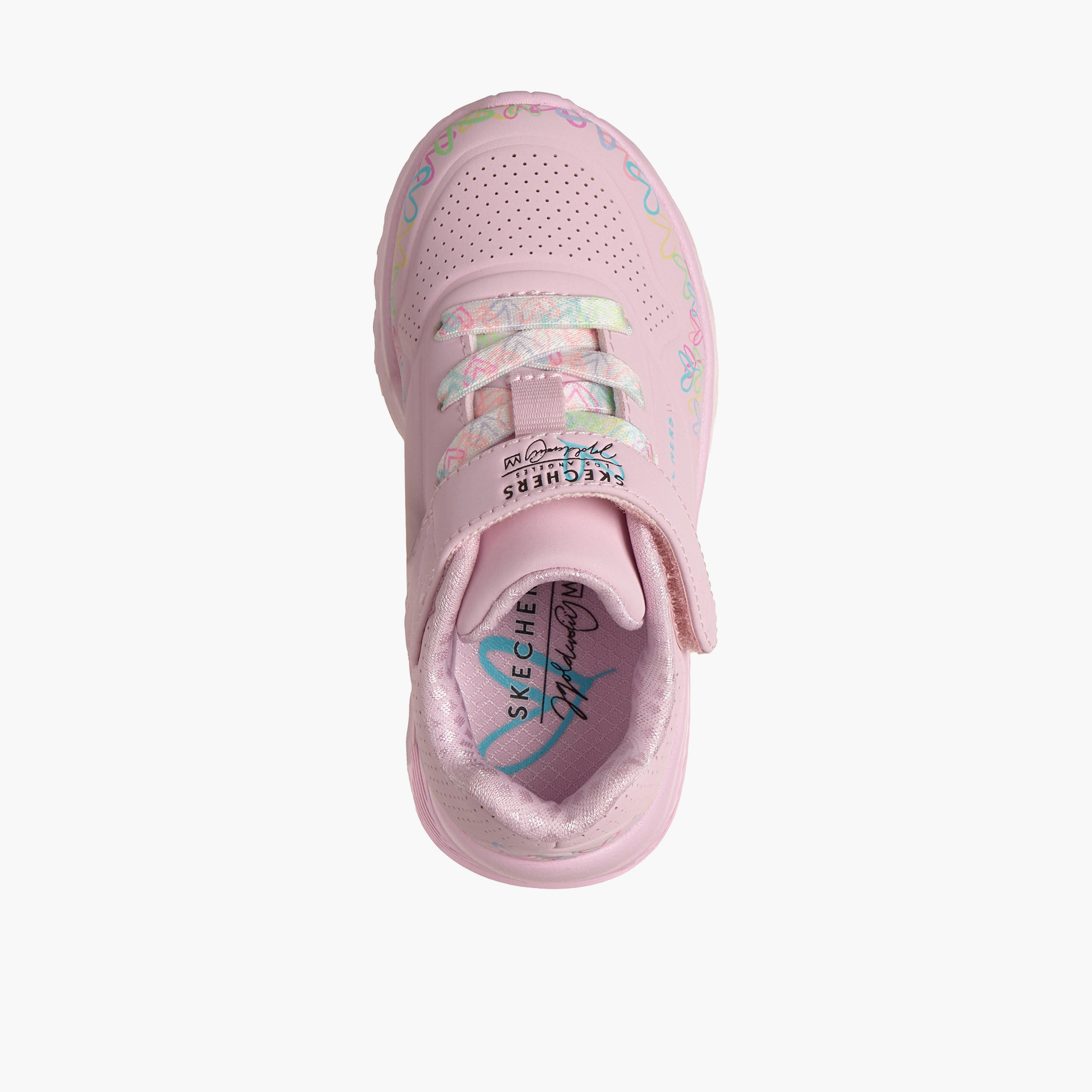 حذاء سنيكرز بشريط إغلاق لاصق للبنات أونو لايت من سكيتشرز-girls-shoes-sneakers-image-2