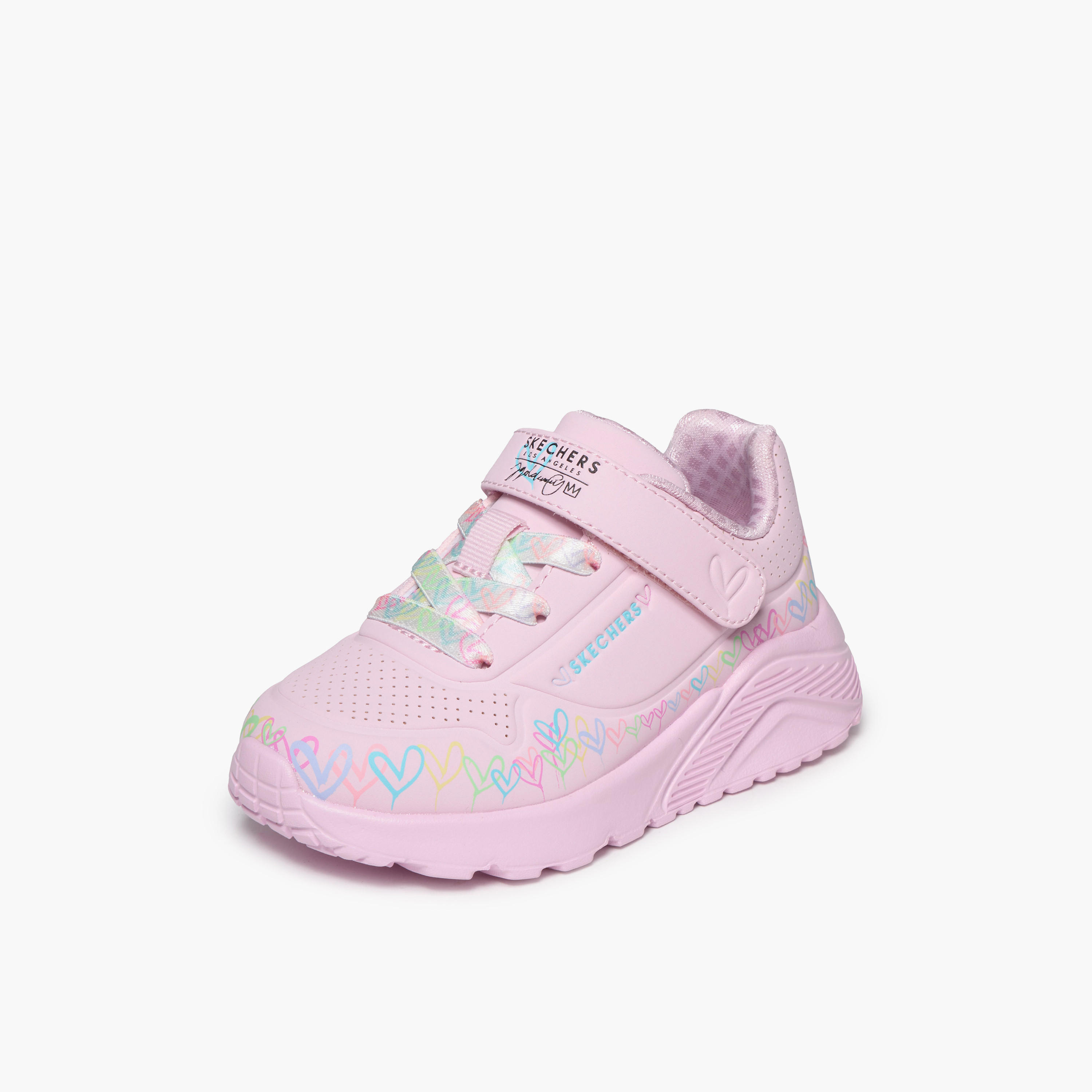 حذاء سنيكرز بشريط إغلاق لاصق للبنات أونو لايت من سكيتشرز-girls-shoes-sneakers-image-4