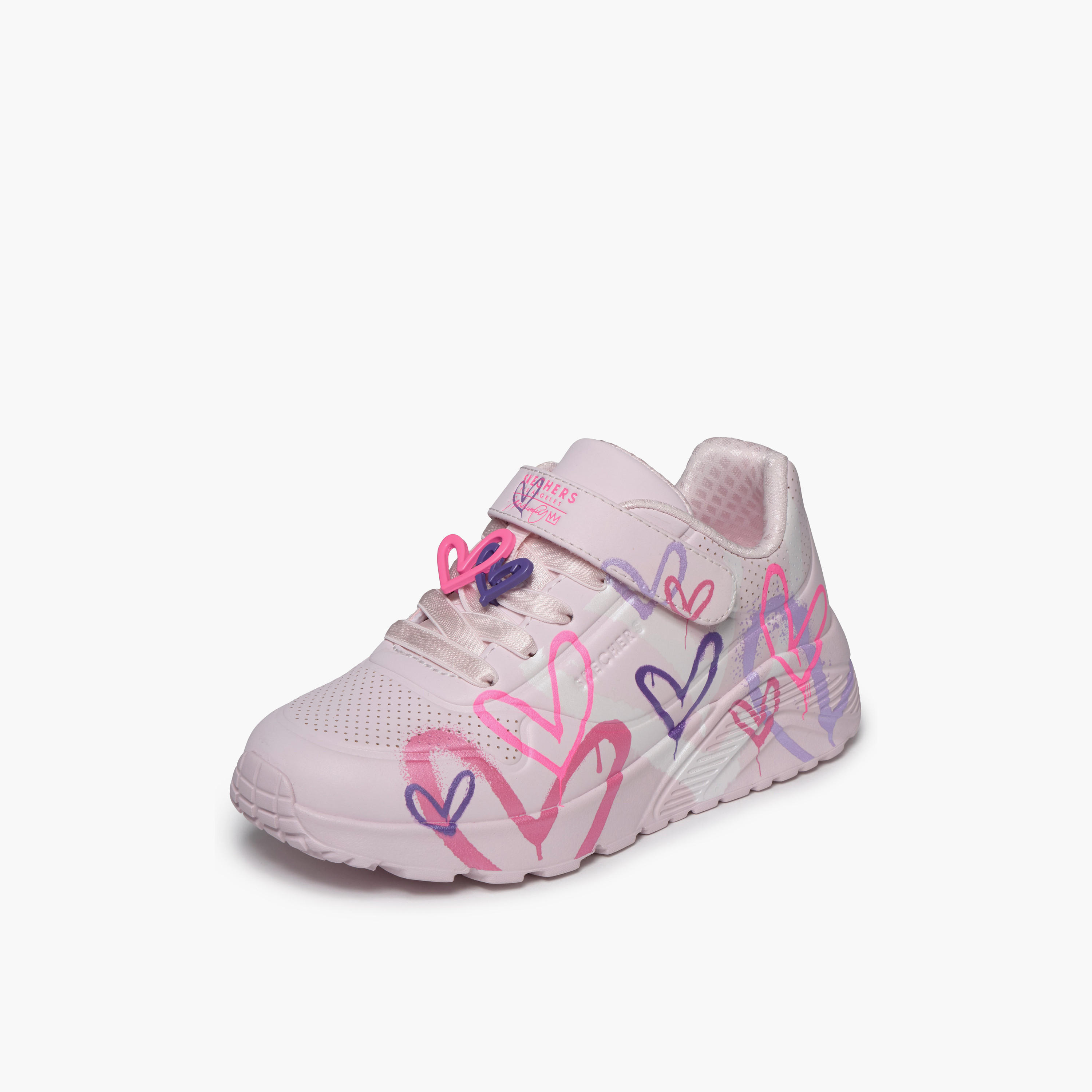حذاء سنيكرز بشريط إغلاق لاصق للبنات أونو لايت من سكيتشرز-girls-shoes-sneakers-image-4