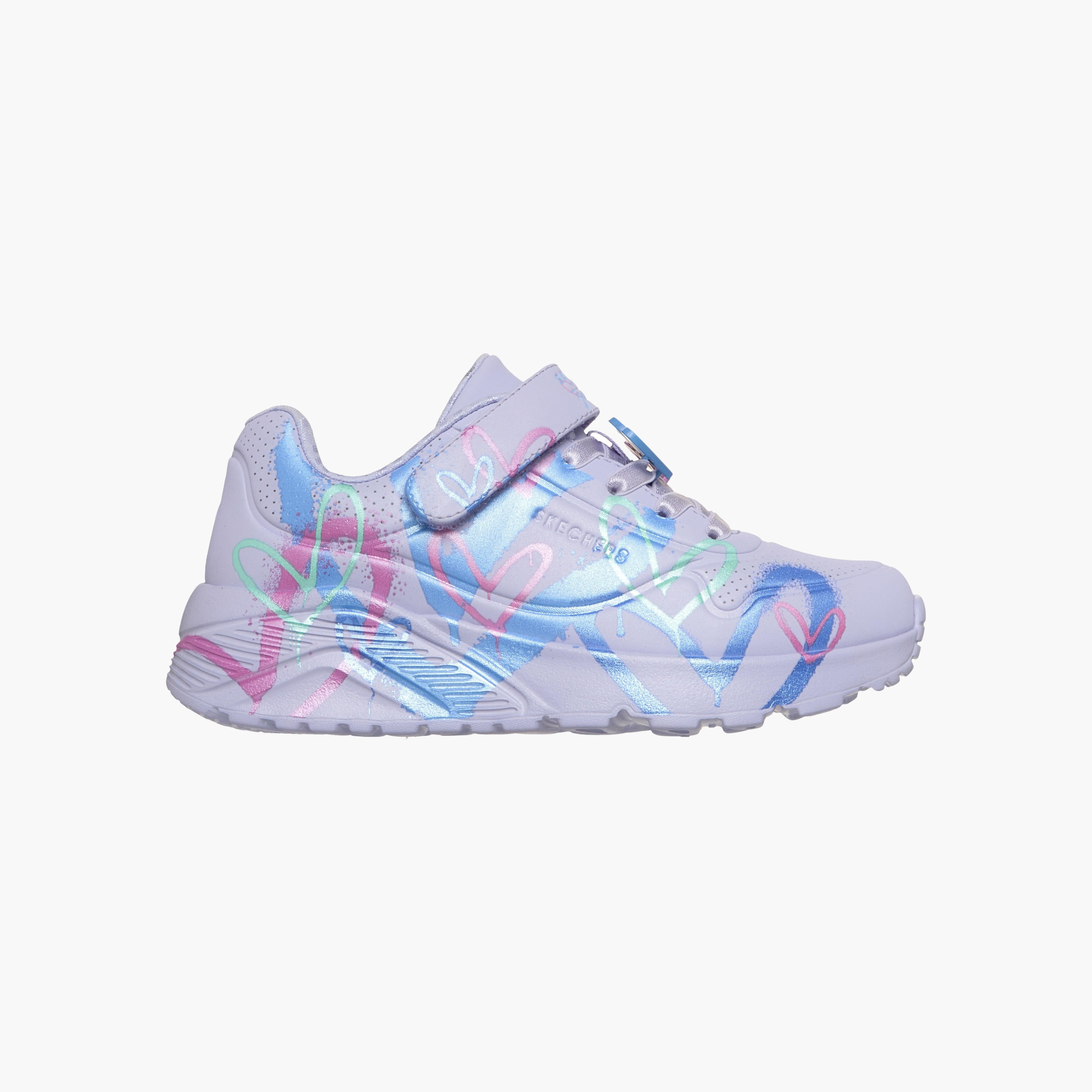 Skechers Girls UNO LITE Hook & Loop Sports Shoes-girls-shoes-sneakers-image-1