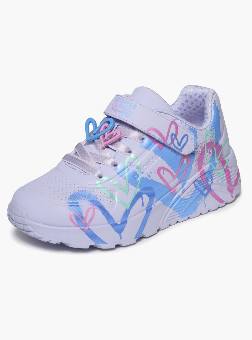 Skechers Girls UNO LITE Hook & Loop Sports Shoes-girls-shoes-sneakers-image-3