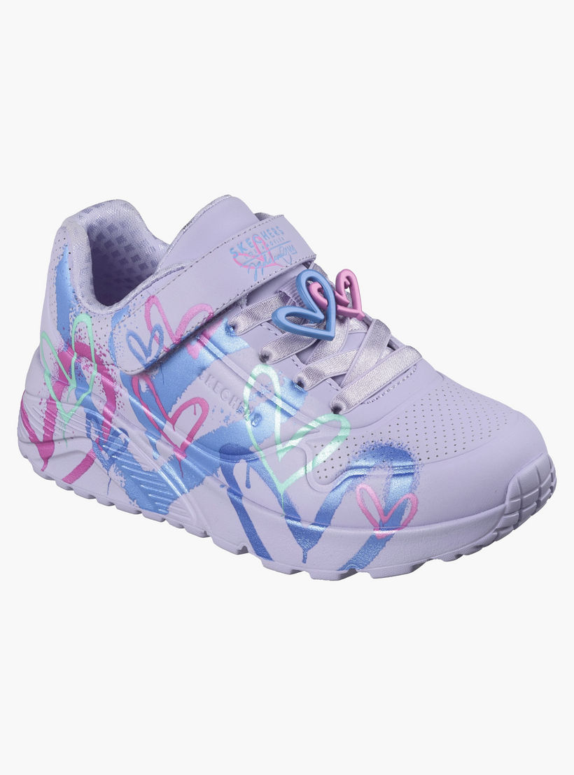 Skechers Girls UNO LITE Hook & Loop Sports Shoes-girls-shoes-sneakers-image-5