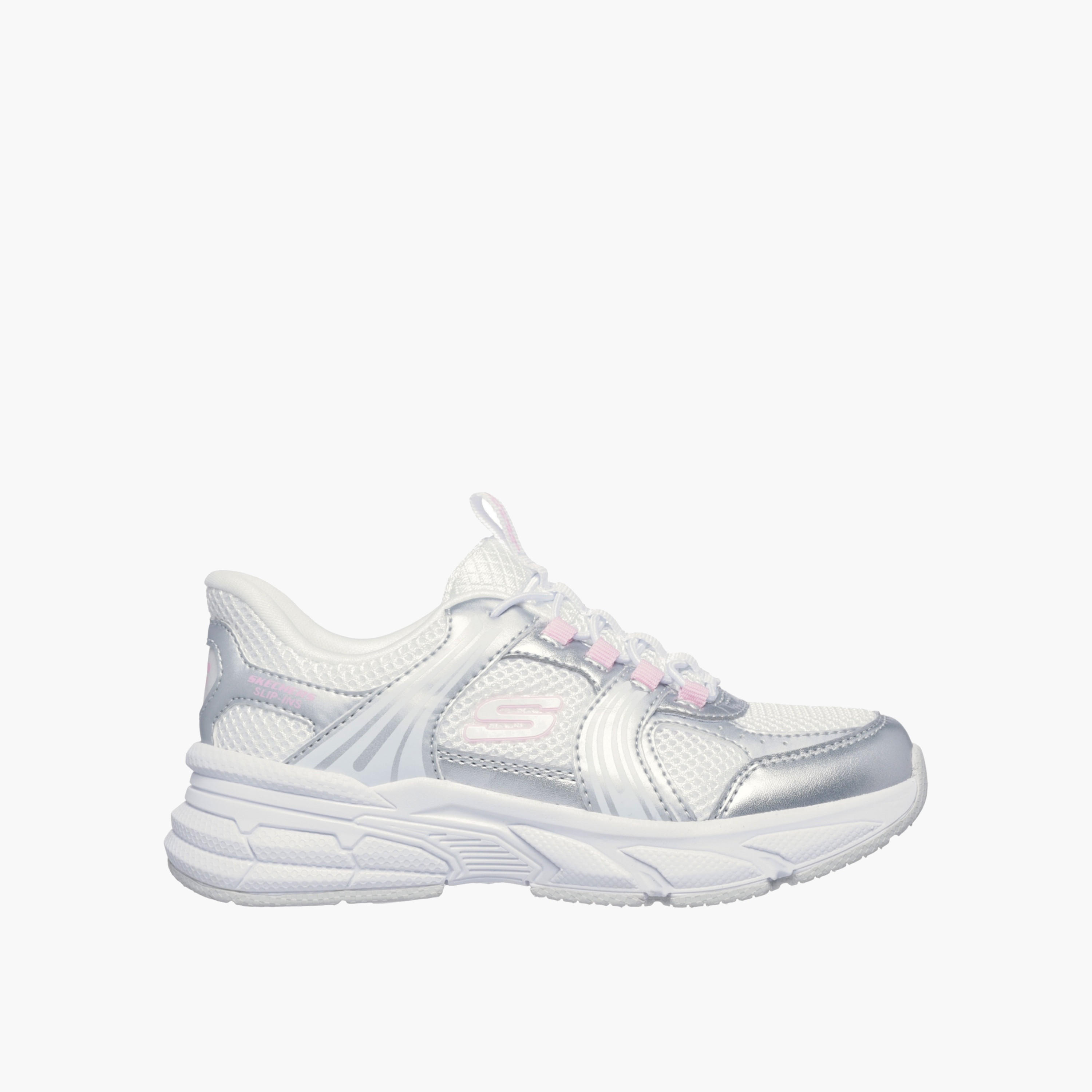 Skechers Girls RETRO-GRAPH Panelled Lace-up Sports Shoes-girls-shoes-sneakers-image-1