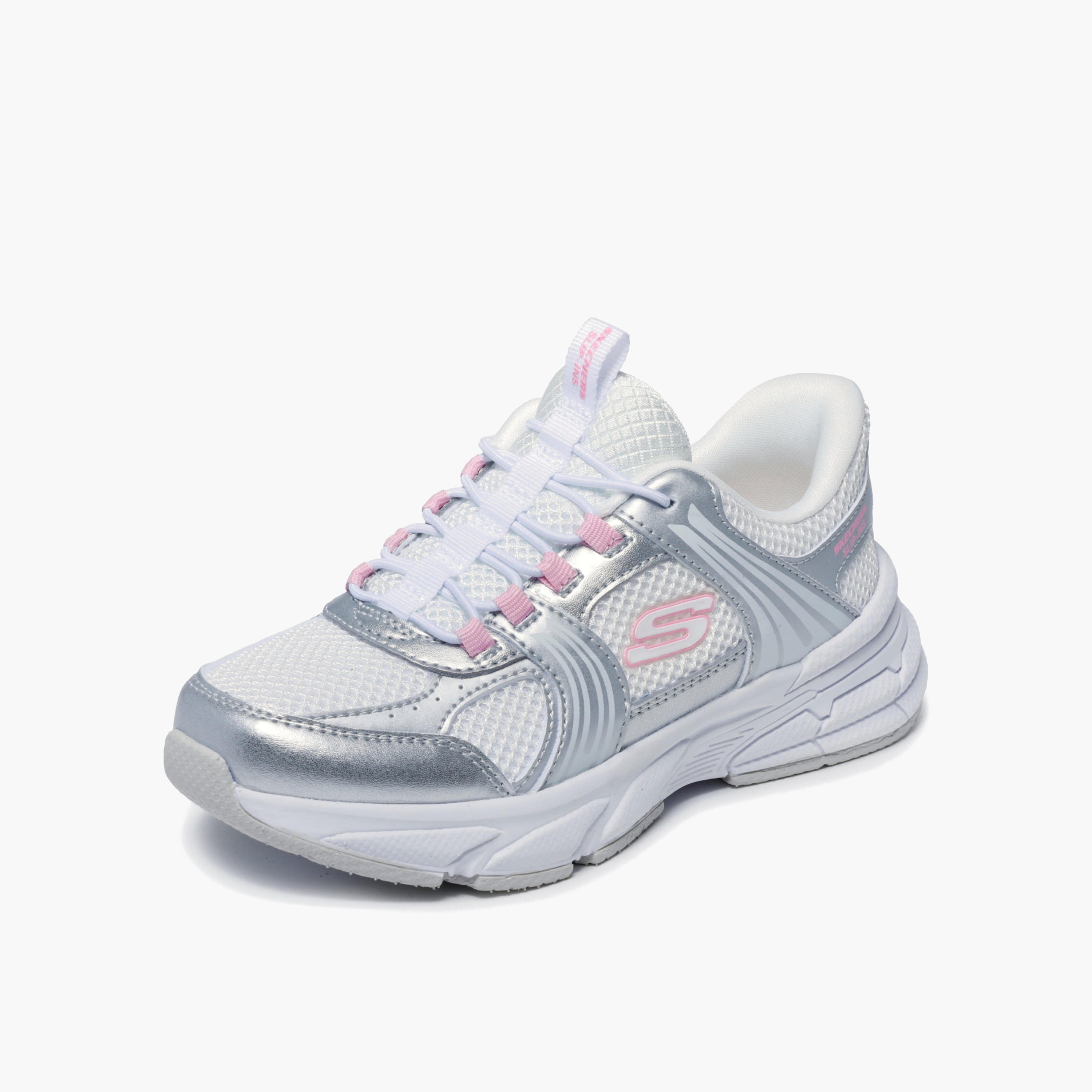 Skechers Girls RETRO-GRAPH Panelled Lace-up Sports Shoes-girls-shoes-sneakers-image-2