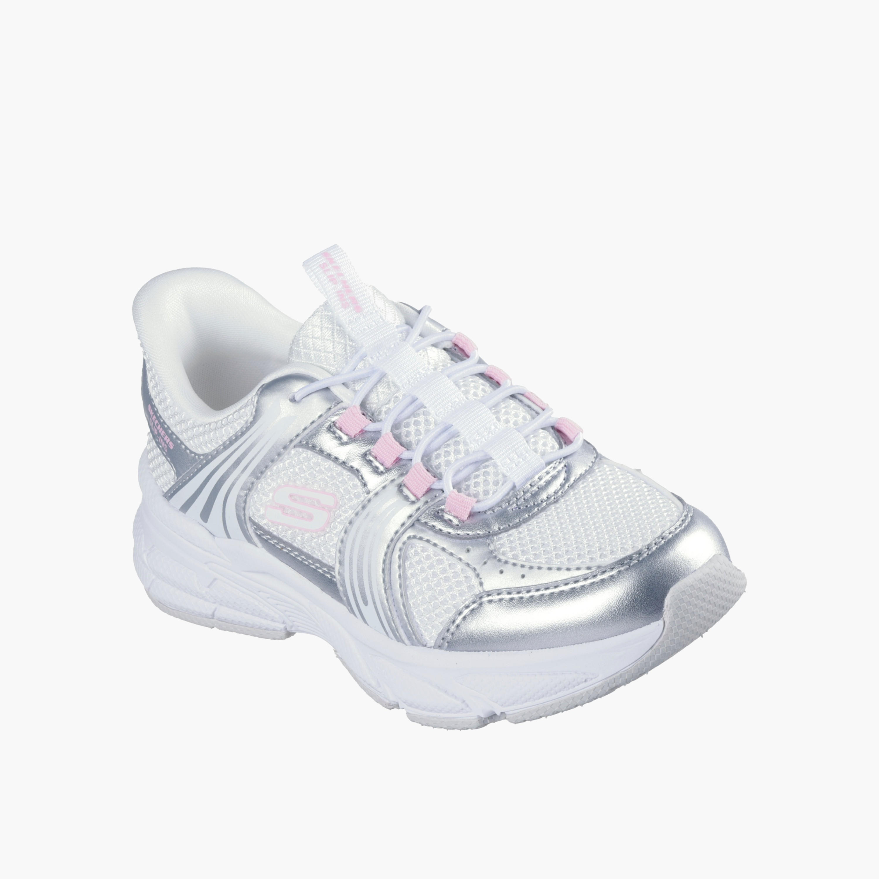 Skechers Girls RETRO-GRAPH Panelled Lace-up Sports Shoes-girls-shoes-sneakers-image-3