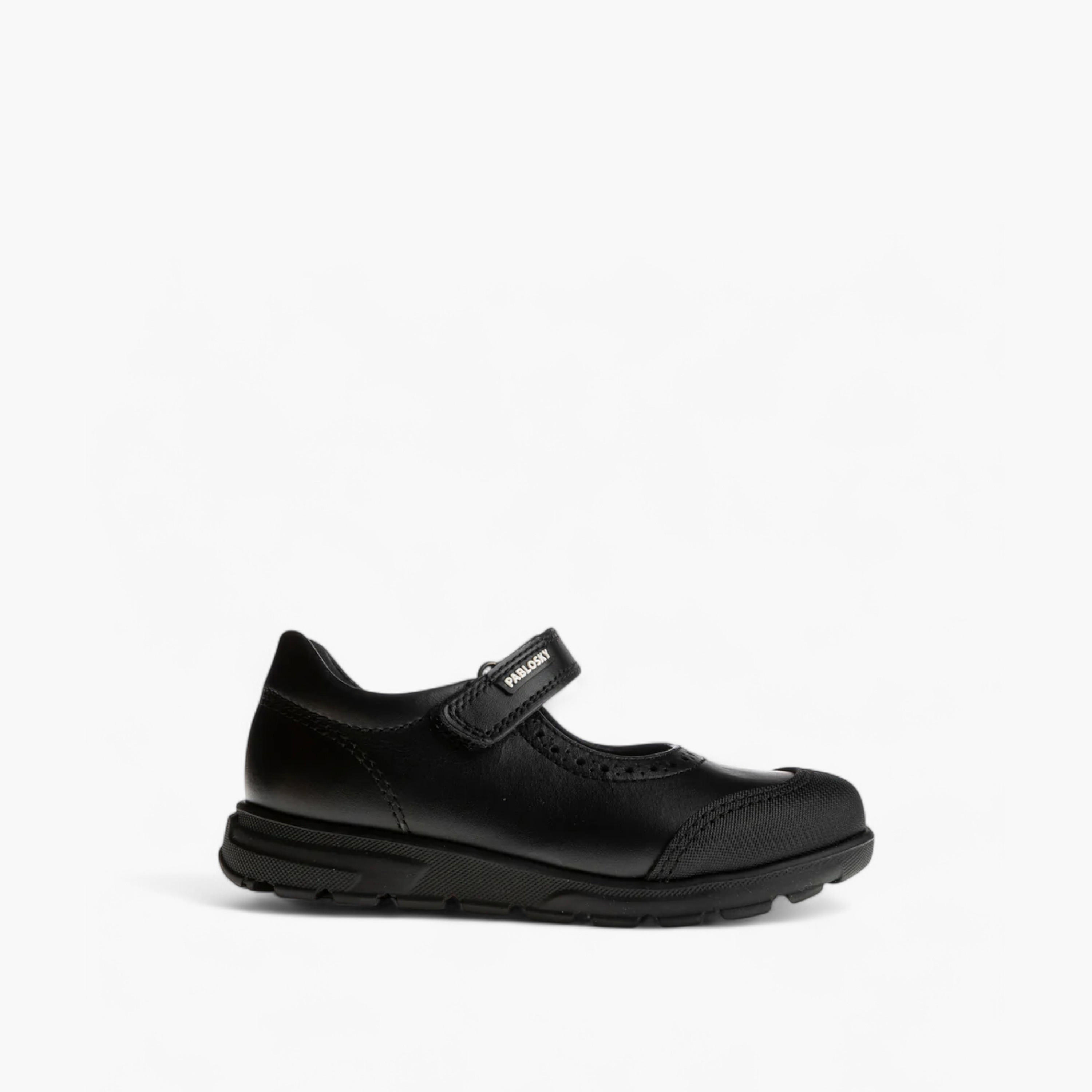 حذاء ماري جين مدرسي بشريط إغلاق لاصق للبنات من بابلوسكي - 334110-Y-girls-shoes-maryjanes-image-2