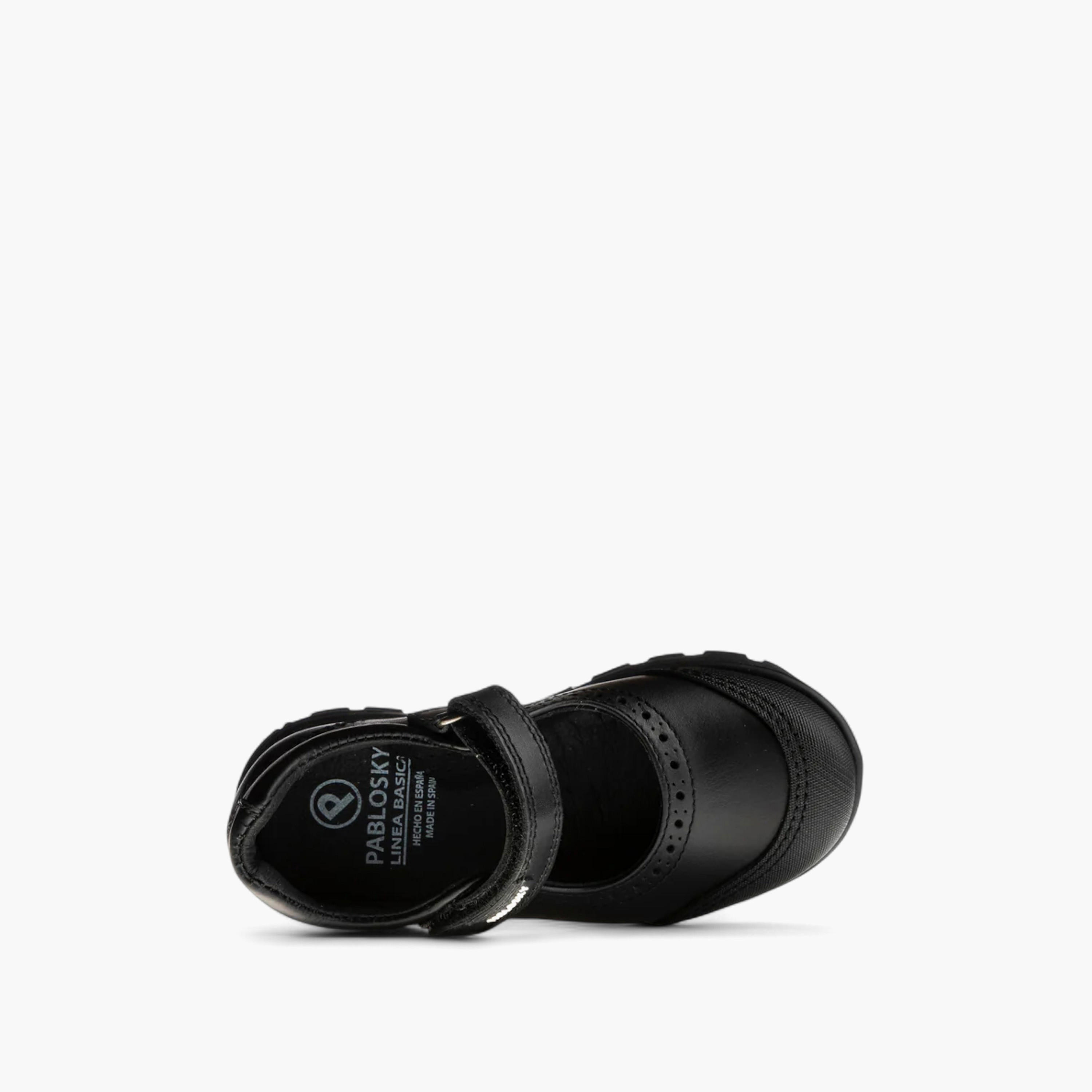 حذاء ماري جين مدرسي بشريط إغلاق لاصق للبنات من بابلوسكي - 334110-Y-girls-shoes-maryjanes-image-3