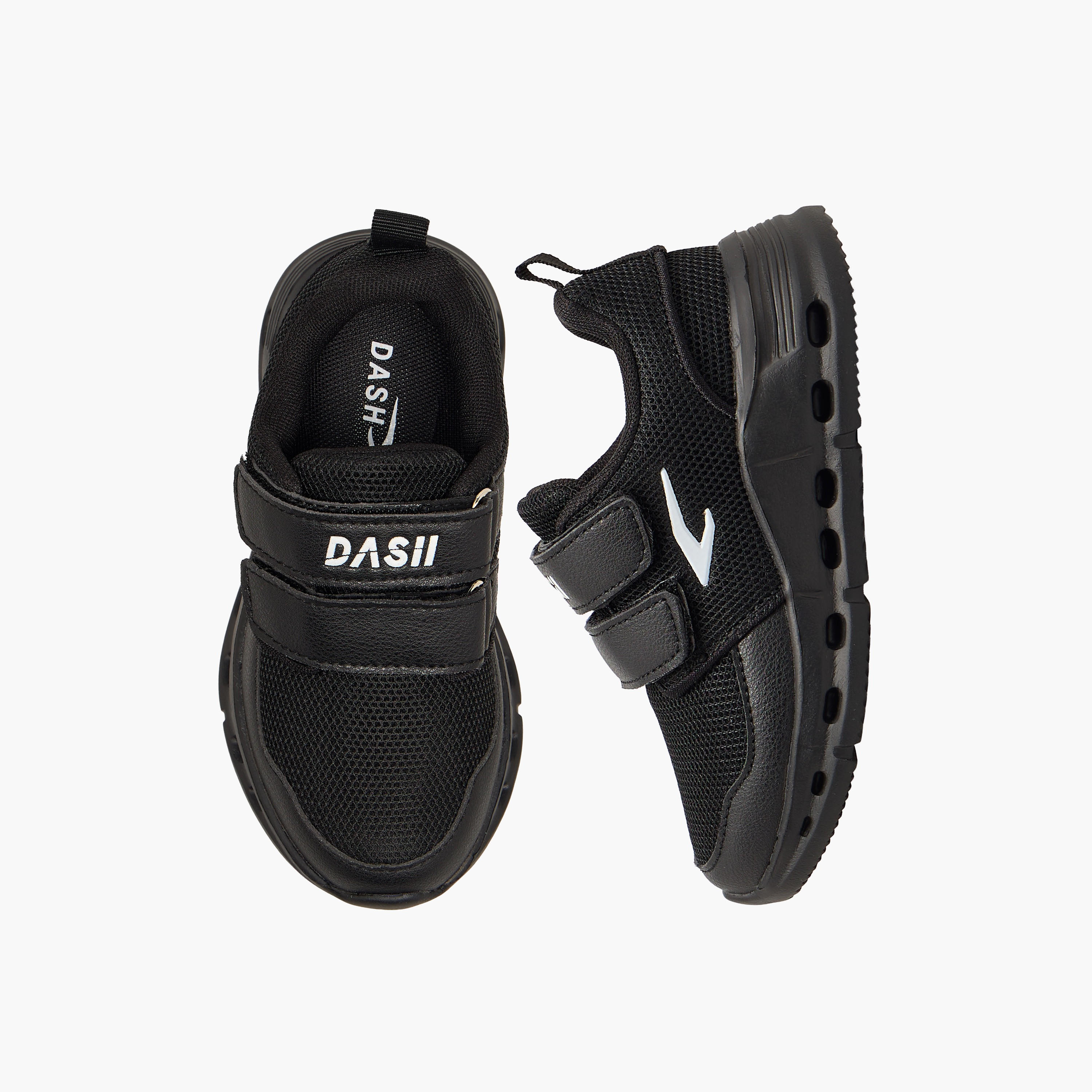 Dash Girls Hook & Loop Sports Shoes-girls-shoes-sneakers-image-1