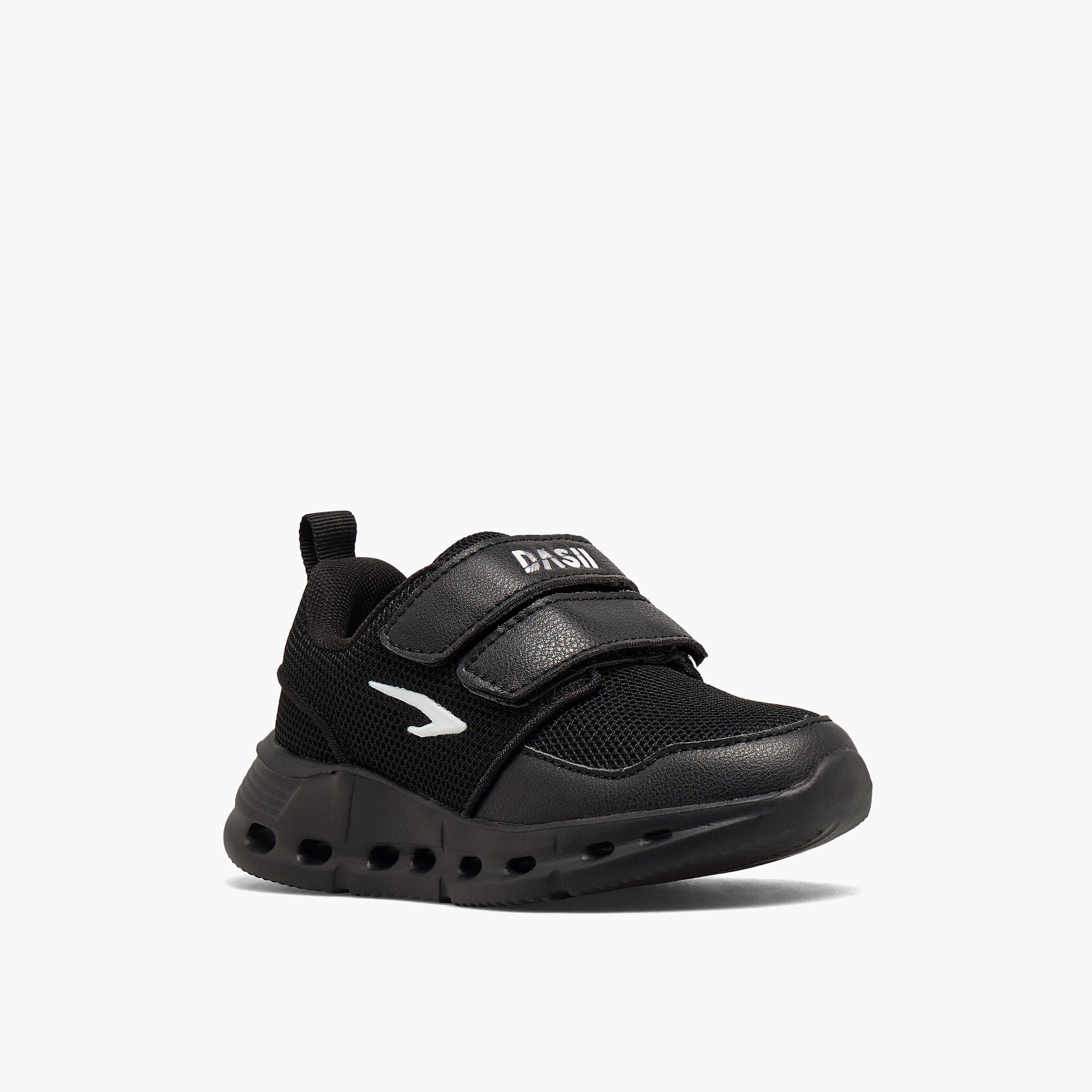 Dash Girls Hook & Loop Sports Shoes-girls-shoes-sneakers-image-3