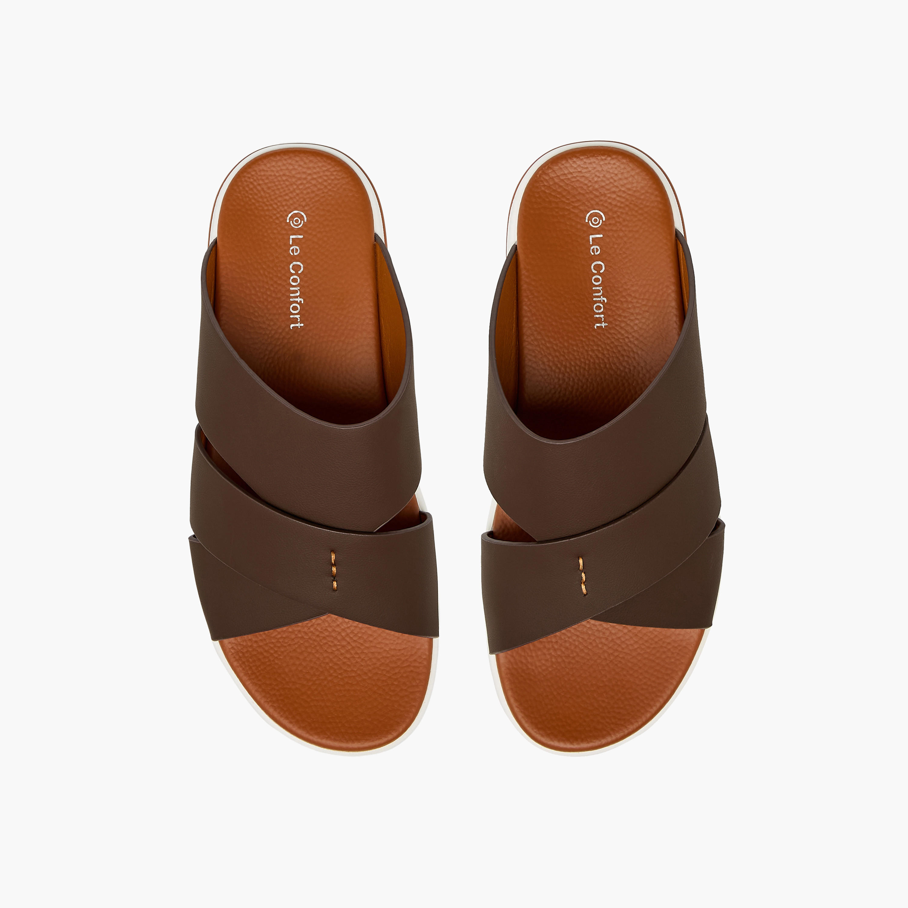 صندل مريح بحزام متقاطع للرجال من لو كونفورت-men-shoes-sandals-image-1