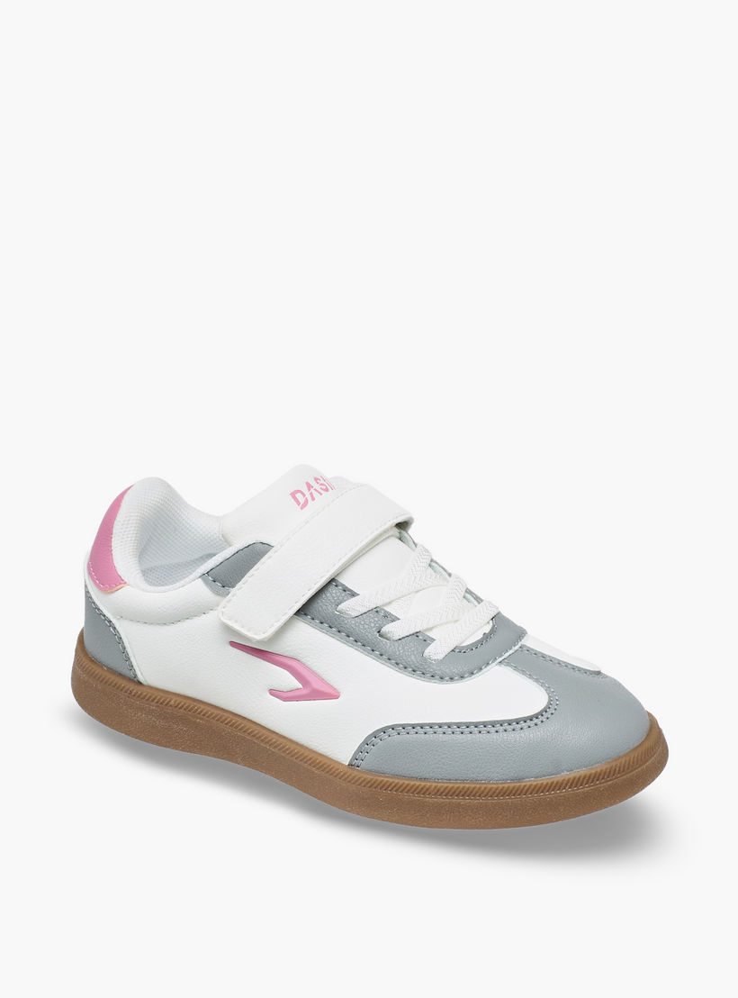 Dash Girls Hook & Loop Sports Shoes-sports-girls-shoes-image-2