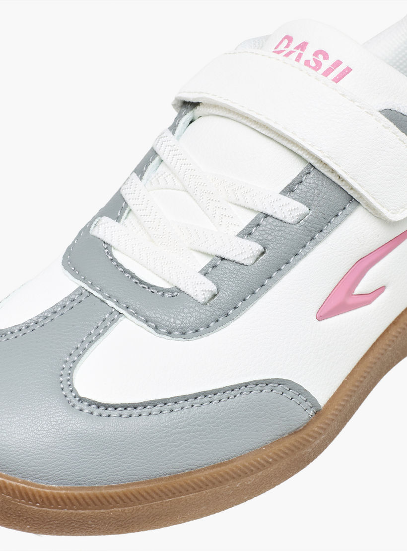 Dash Girls Hook & Loop Sports Shoes-sports-girls-shoes-image-4