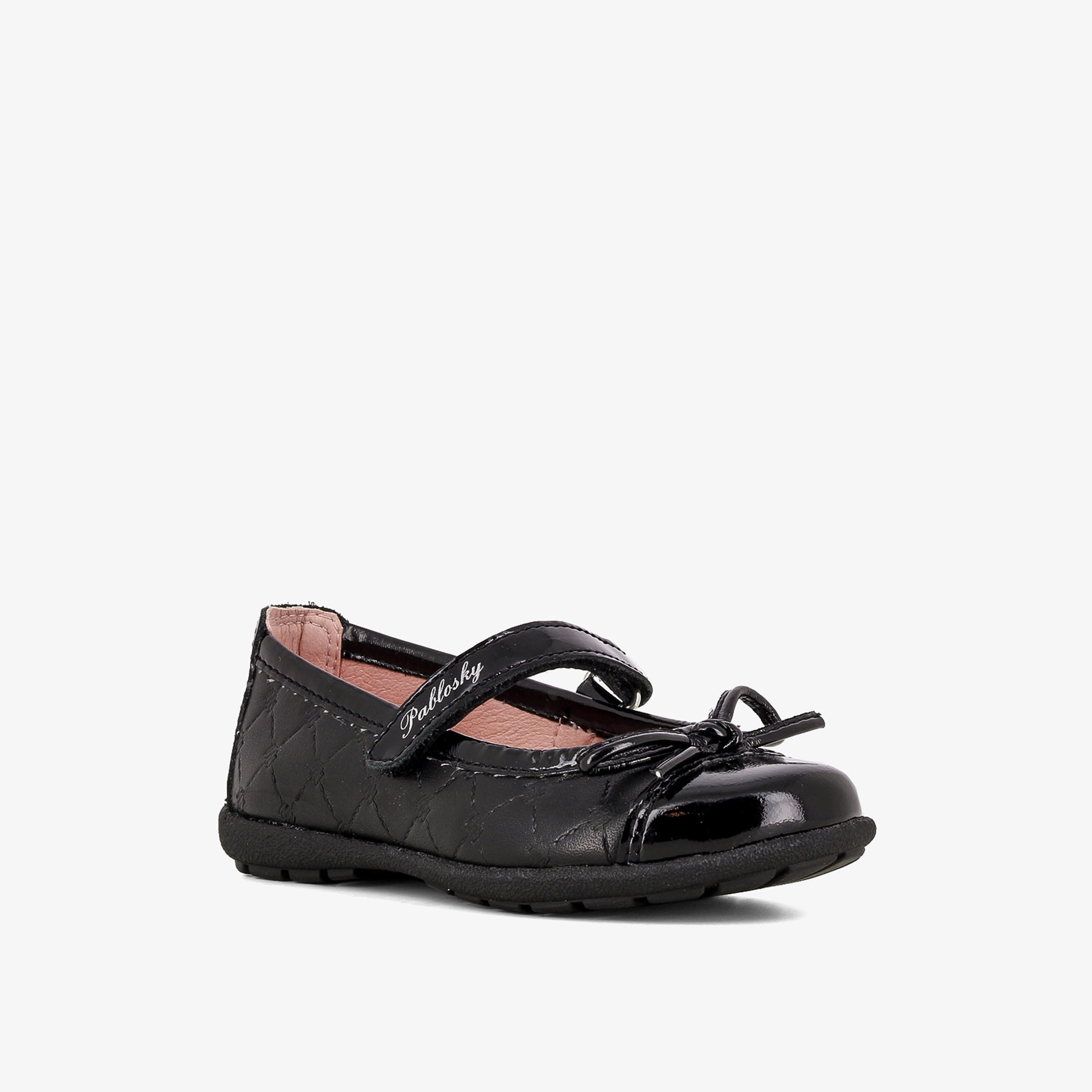 حذاء مدرسة ماري جين جلد بشريط إغلاق لاصق للبنات من بابلوسكي-girls-shoes-maryjanes-image-8