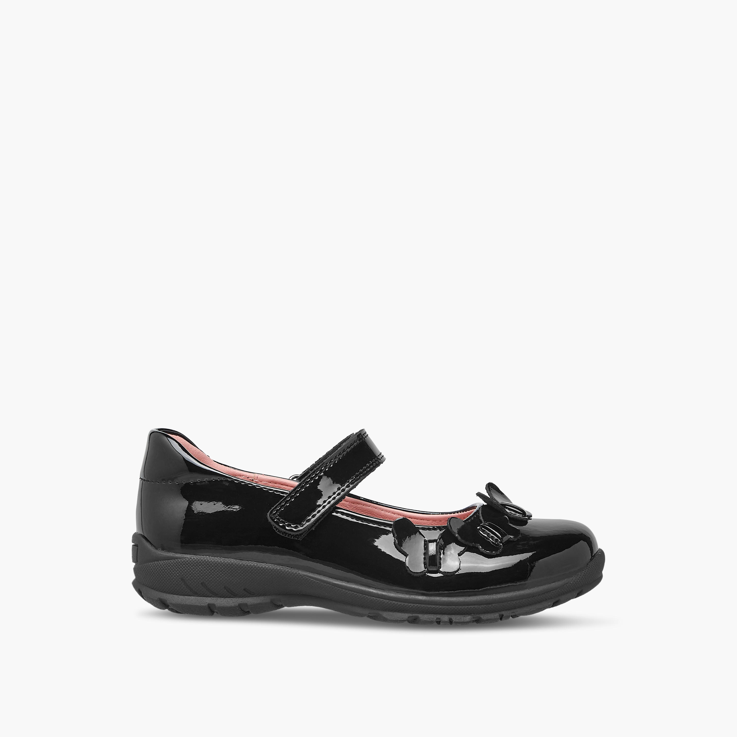 حذاء ماري جين مدرسي بزينة فراشة وشريط إغلاق لاصق من جونيورز-girls-shoes-maryjanes-image-3