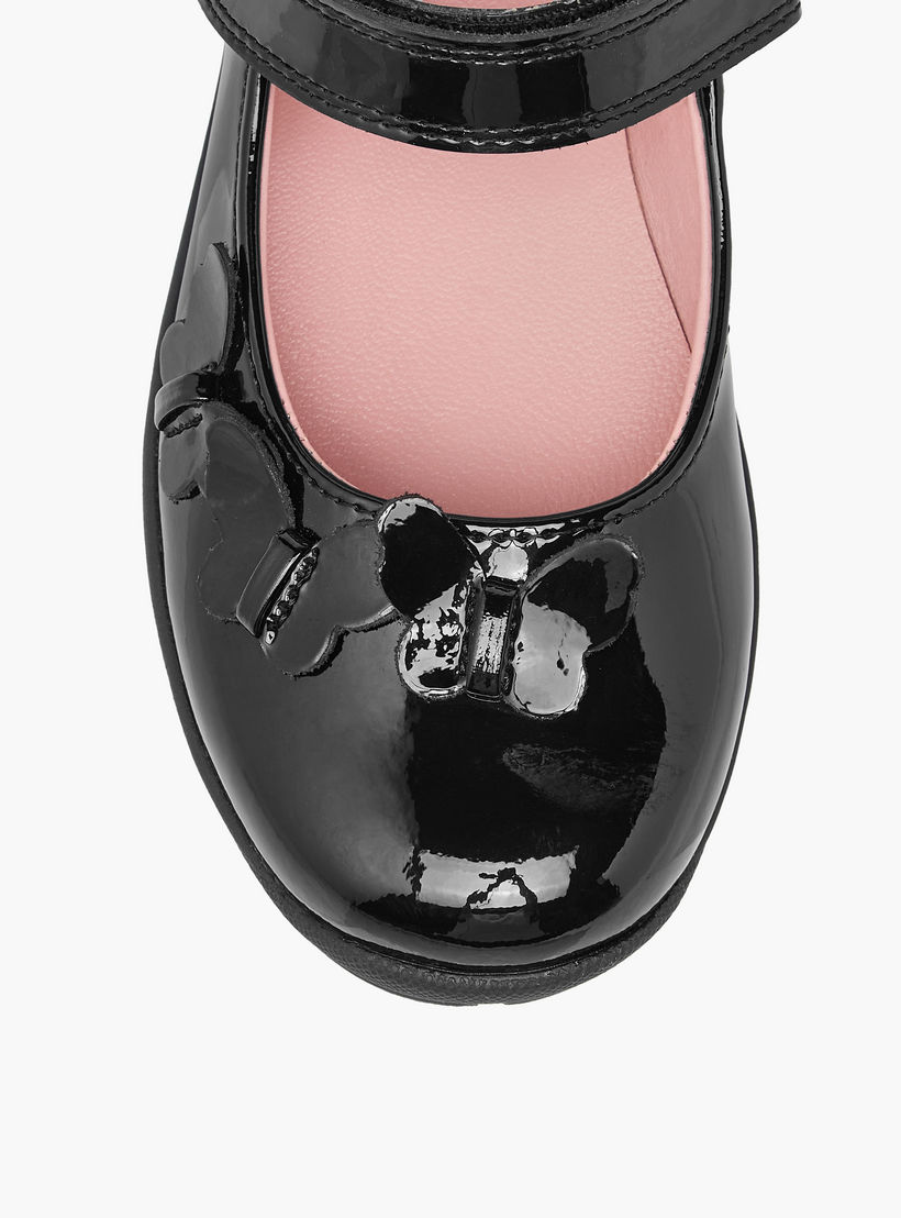 حذاء ماري جين مدرسي بزينة فراشة وشريط إغلاق لاصق من جونيورز-girls-shoes-maryjanes-image-4