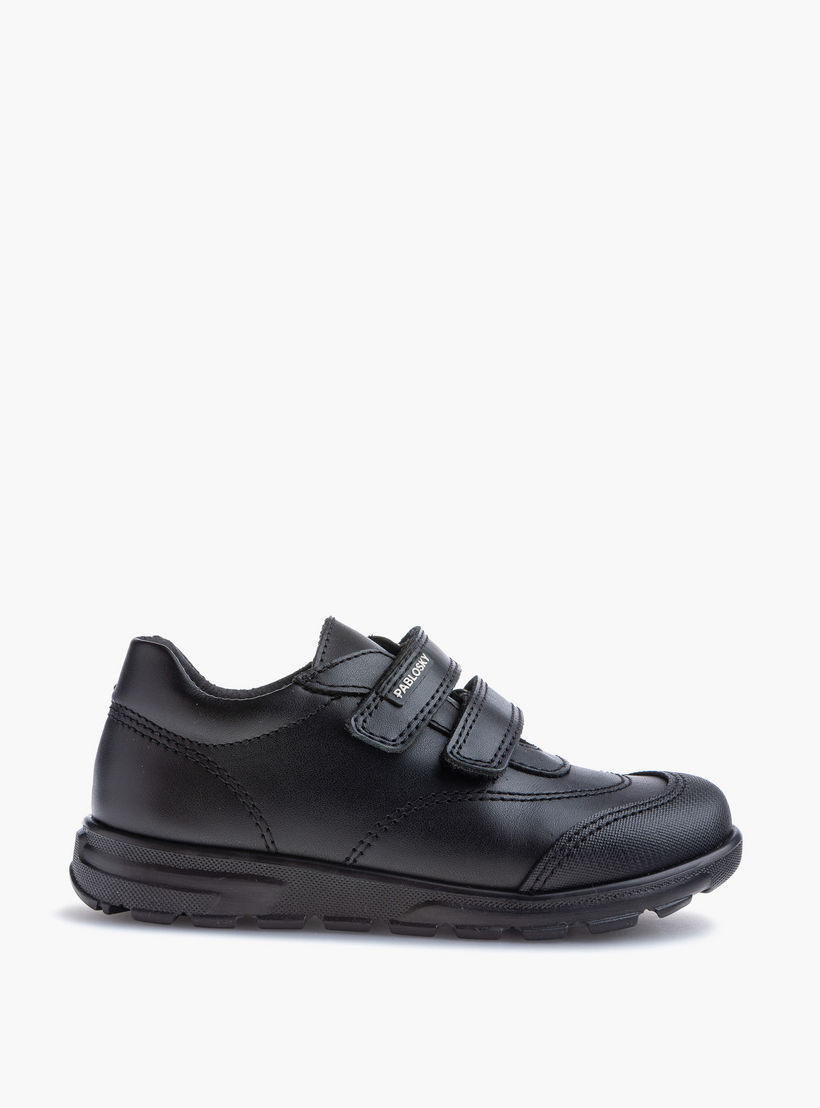 Pablosky Kids' Panelled School Shoes with Hook and Loop Closure - 354710-boys-shoes-schoolshoes-image-2