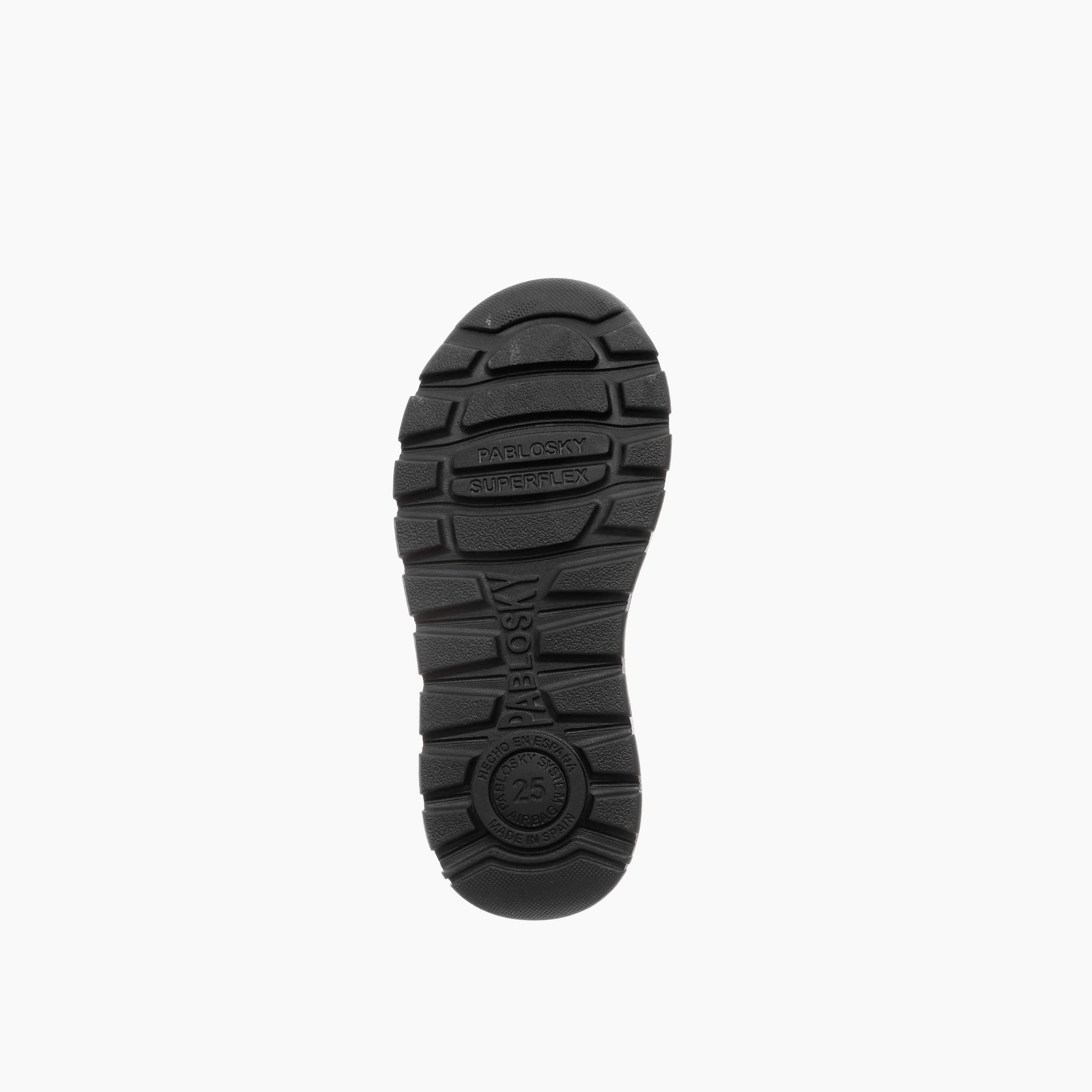 Pablosky Kids' Panelled School Shoes with Hook and Loop Closure - 354710-boys-shoes-schoolshoes-image-3