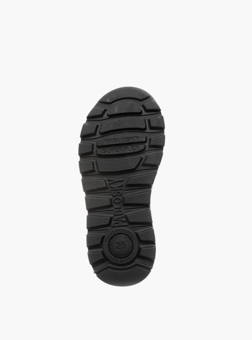 Pablosky Kids' Panelled School Shoes with Hook and Loop Closure - 354710-boys-shoes-schoolshoes-image-3