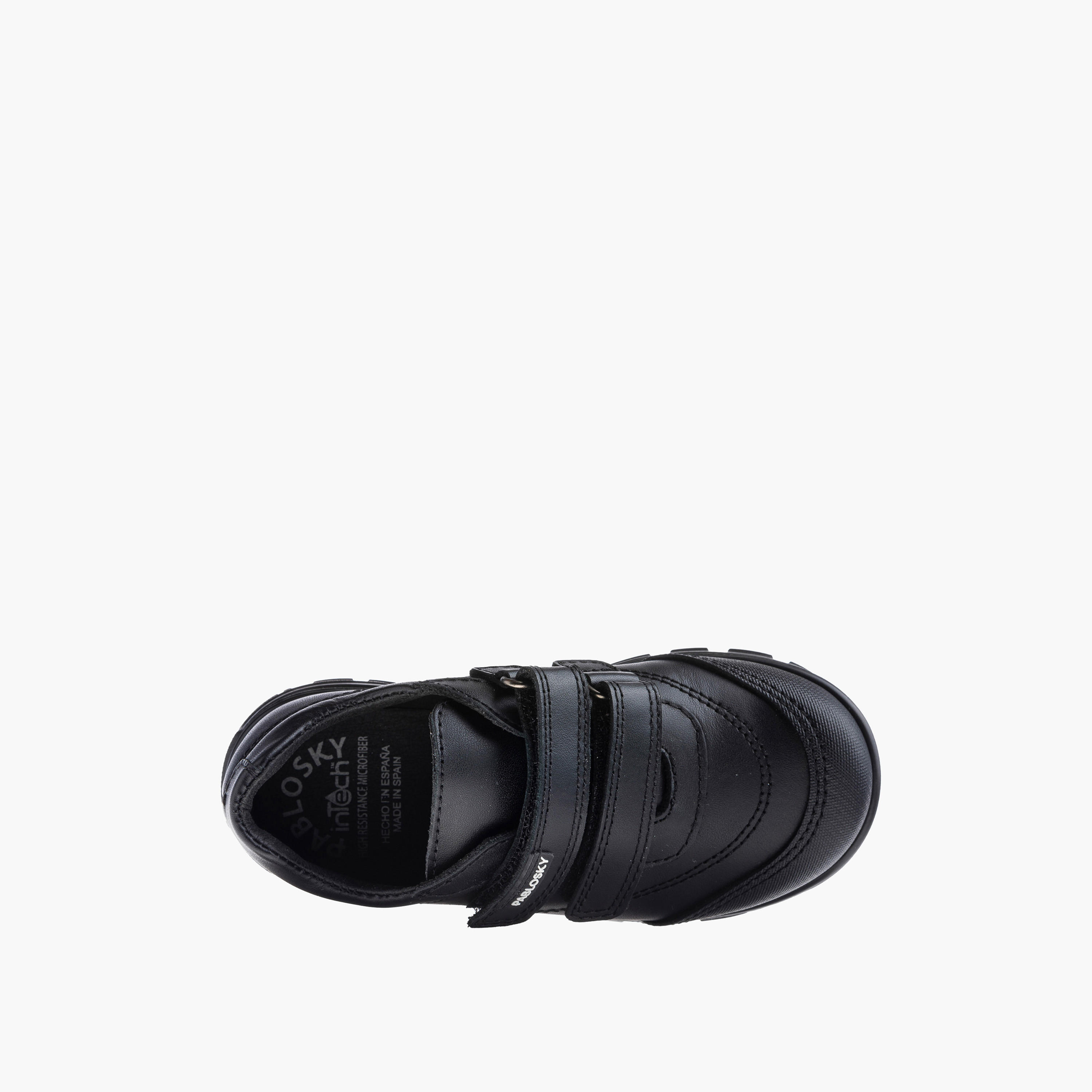Pablosky Kids' Panelled School Shoes with Hook and Loop Closure - 354710-boys-shoes-schoolshoes-image-5