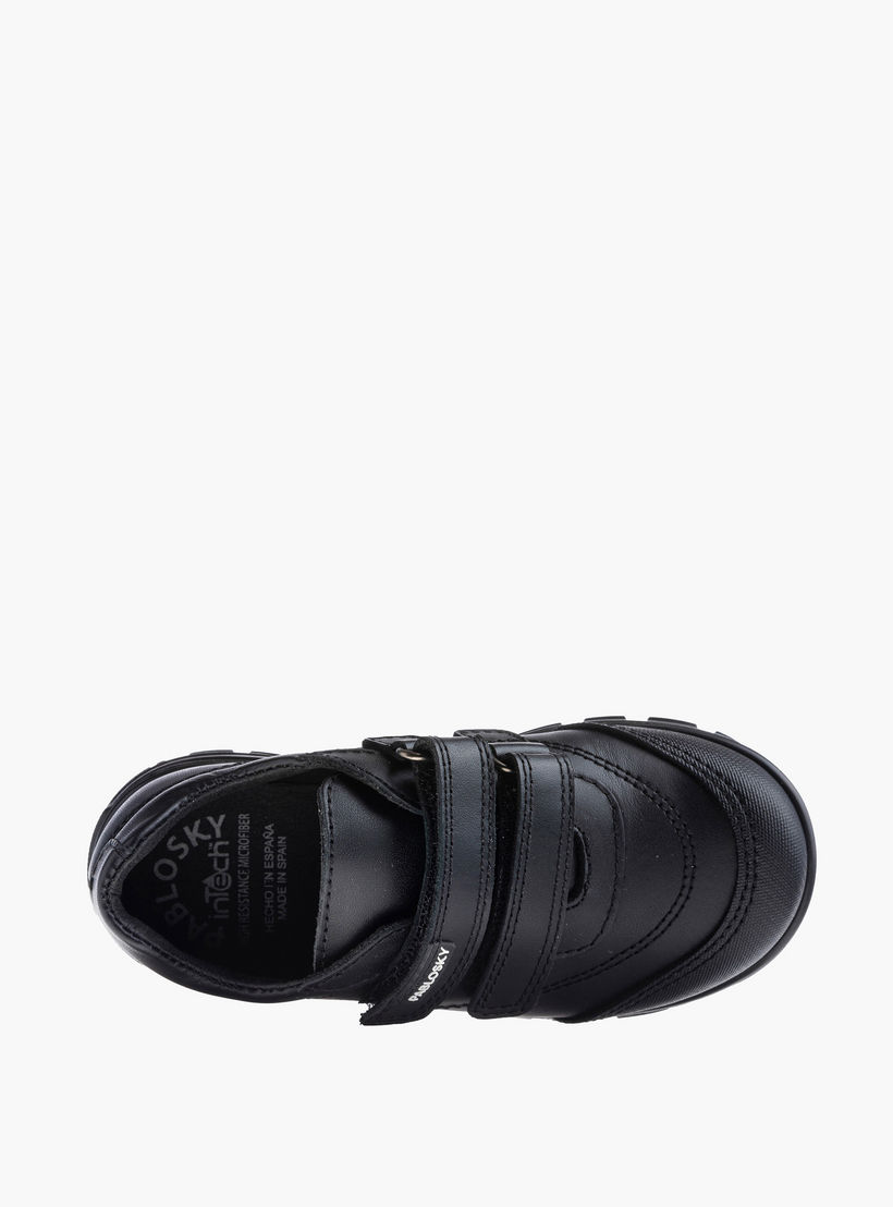 Pablosky Kids' Panelled School Shoes with Hook and Loop Closure - 354710-boys-shoes-schoolshoes-image-5