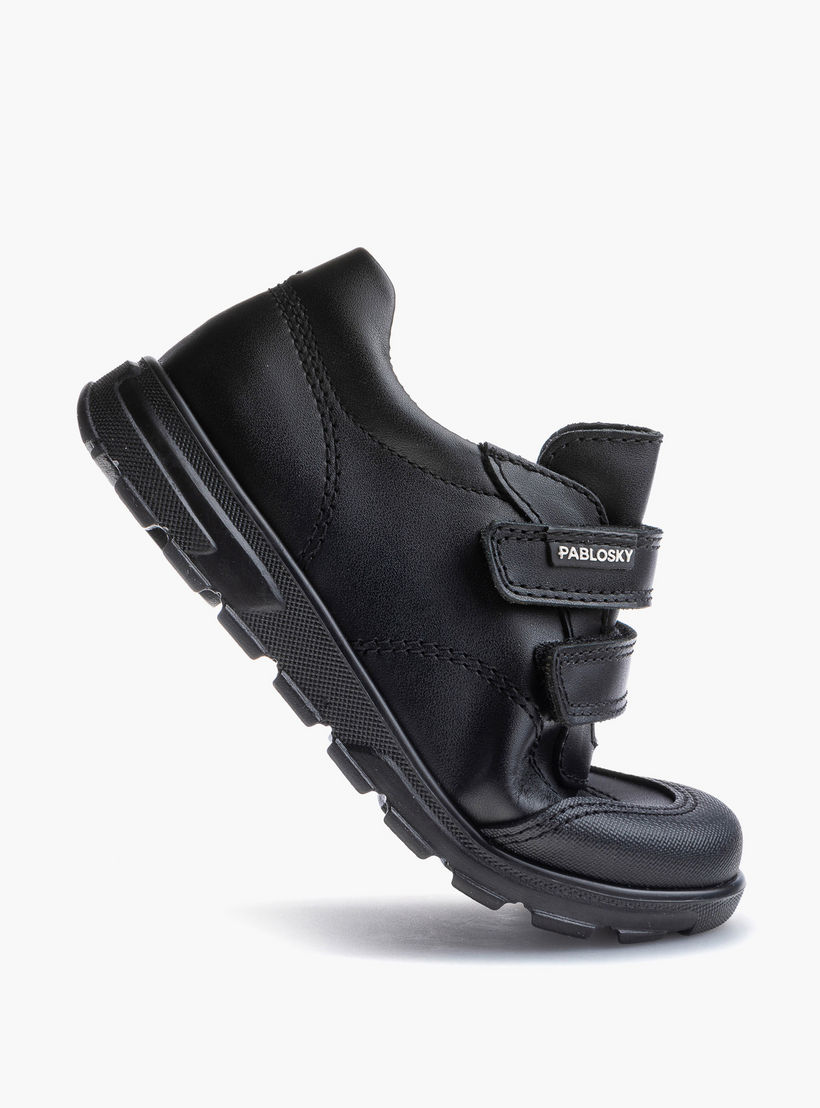 Pablosky Kids' Panelled School Shoes with Hook and Loop Closure - 354710-boys-shoes-schoolshoes-image-6