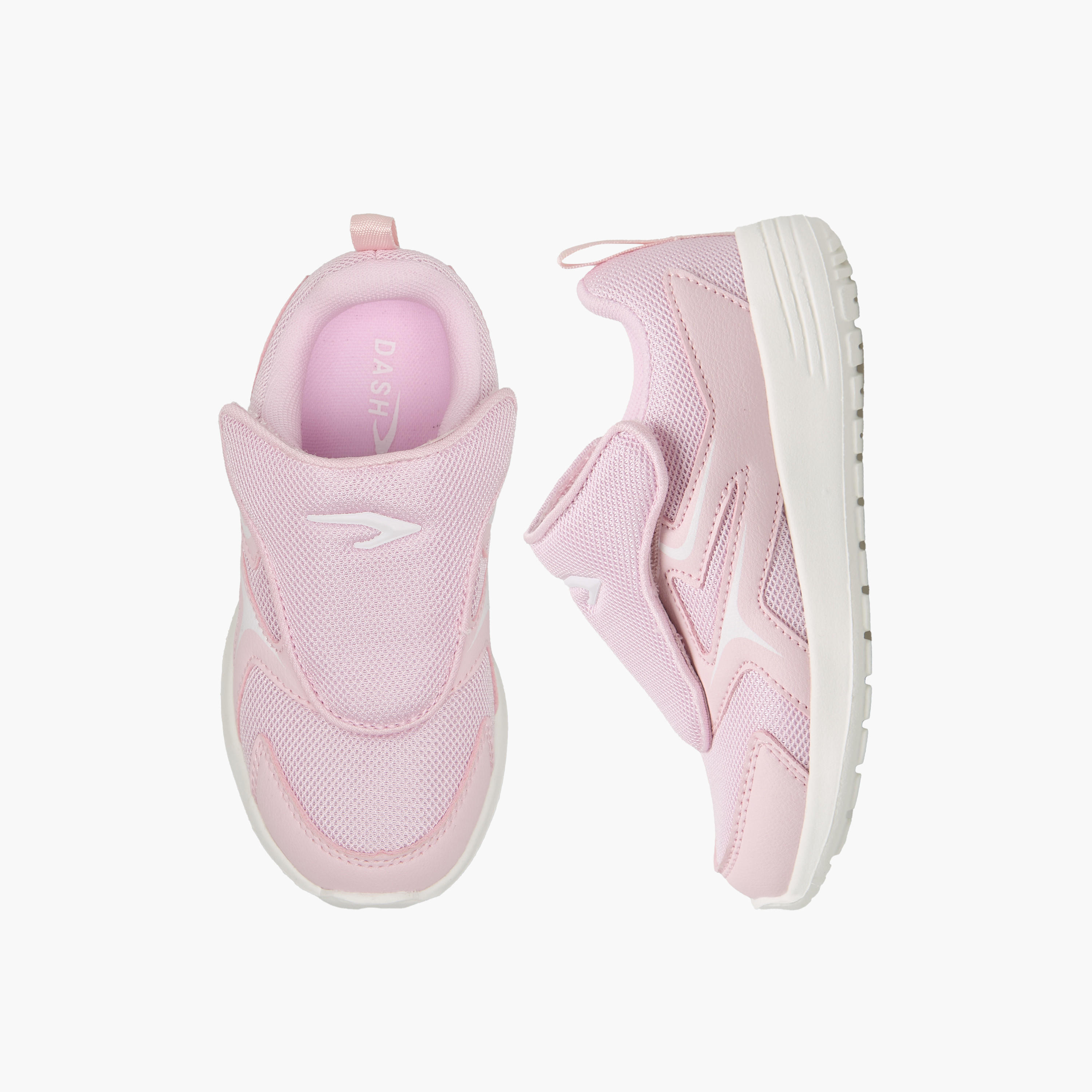 Dash Girls Hook & Loop Sports Shoes-girls-shoes-sports-image-1