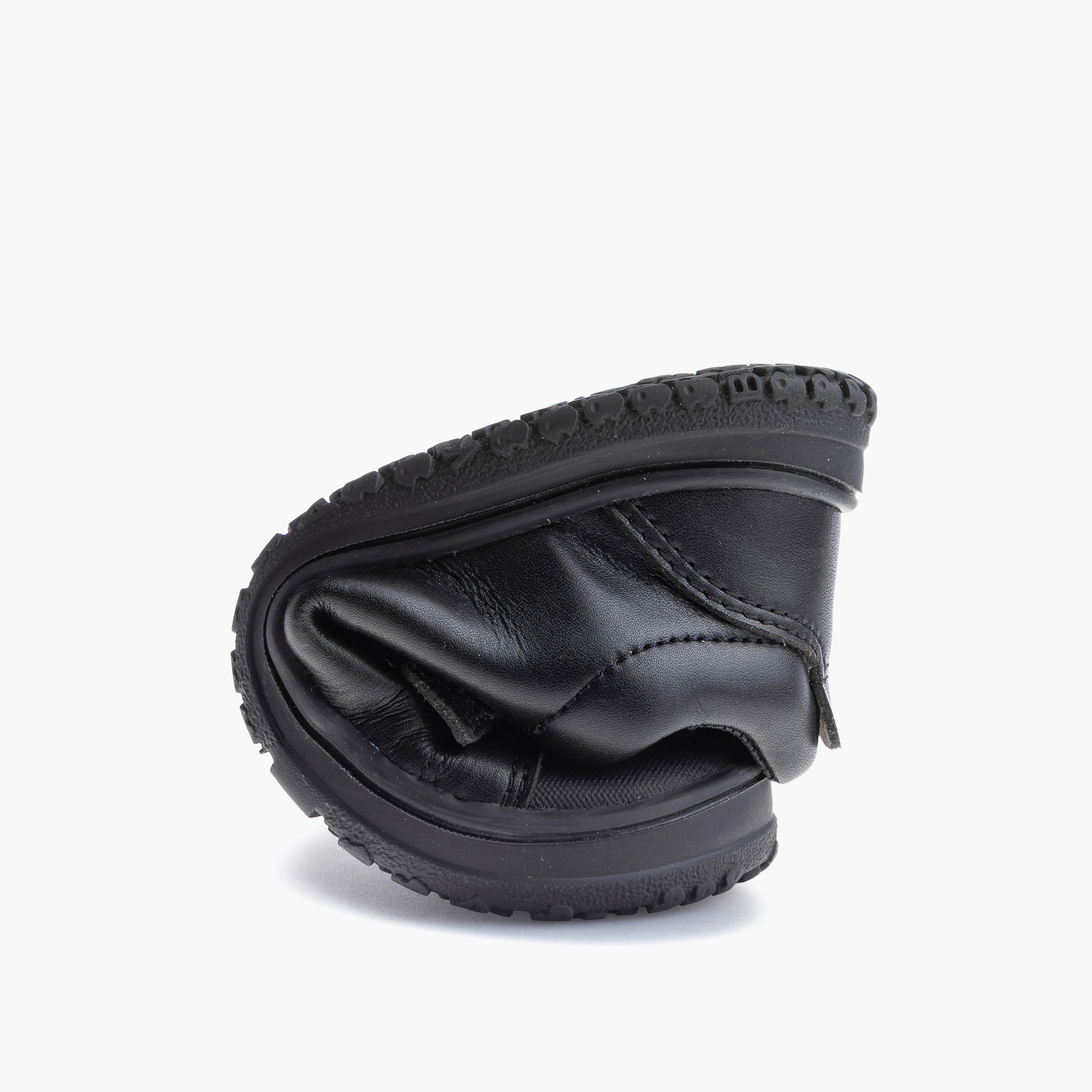 Pablosky Girls' Panelled School Shoes with Hook and Loop Closure - 355815-J-girls-shoes-sports-image-6