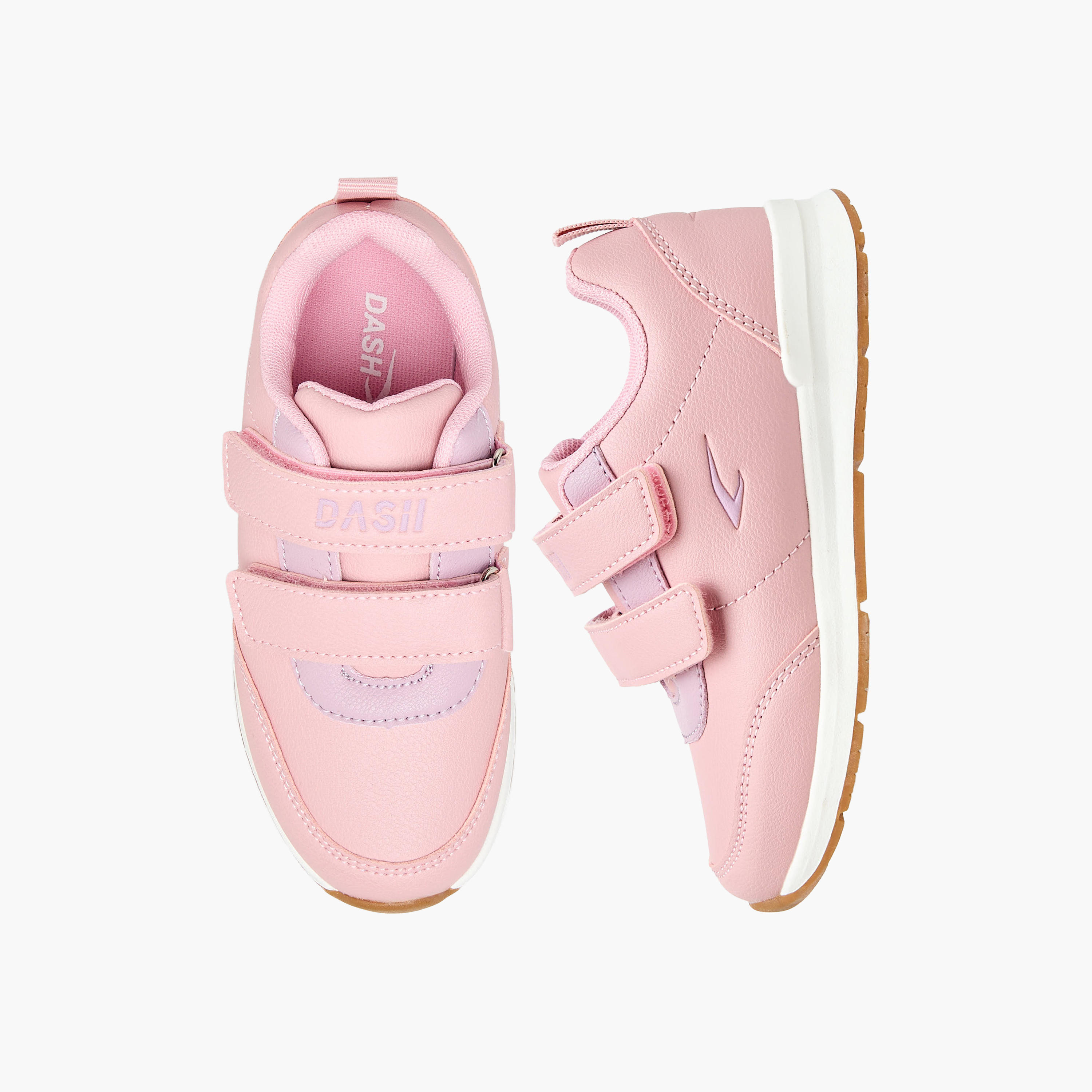 Dash Girls Hook and Loop Ankle Sneakers-girls-shoes-sneakers-image-1