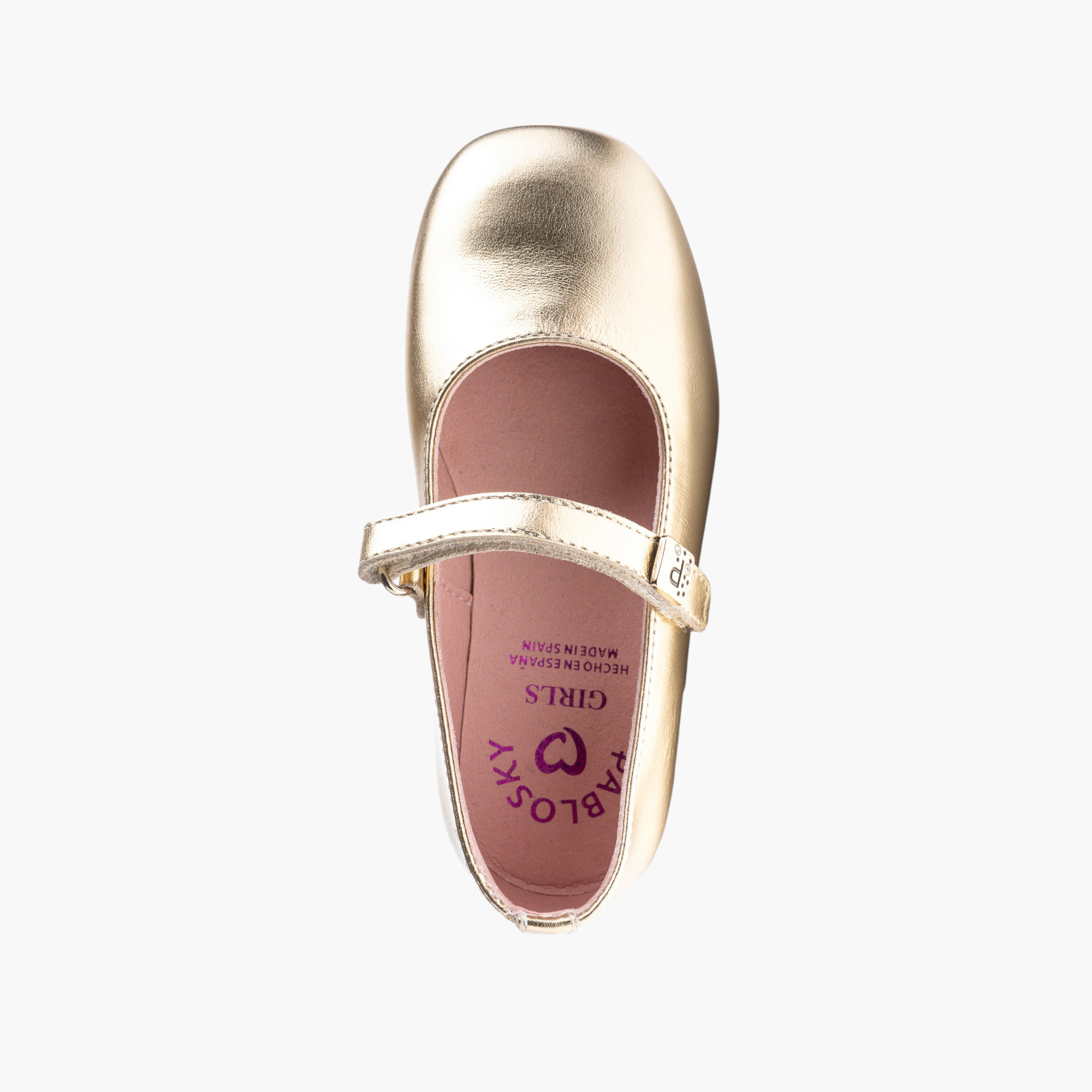 Pablosky Girl's Solid Mary Jane Shoes with Hook and Loop Closure-girls-shoes-maryjanes-image-4