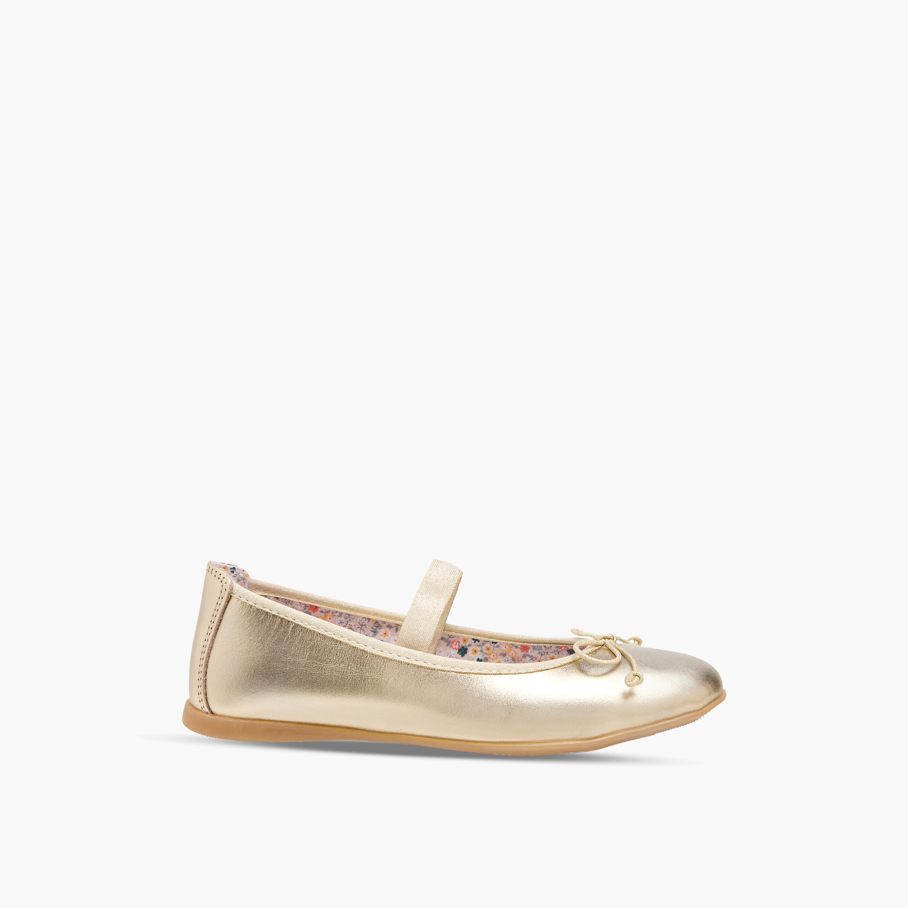 Pablosky Girls Bow Trim Leather Ballerina Shoes-girls-shoes-ballerinas-image-3