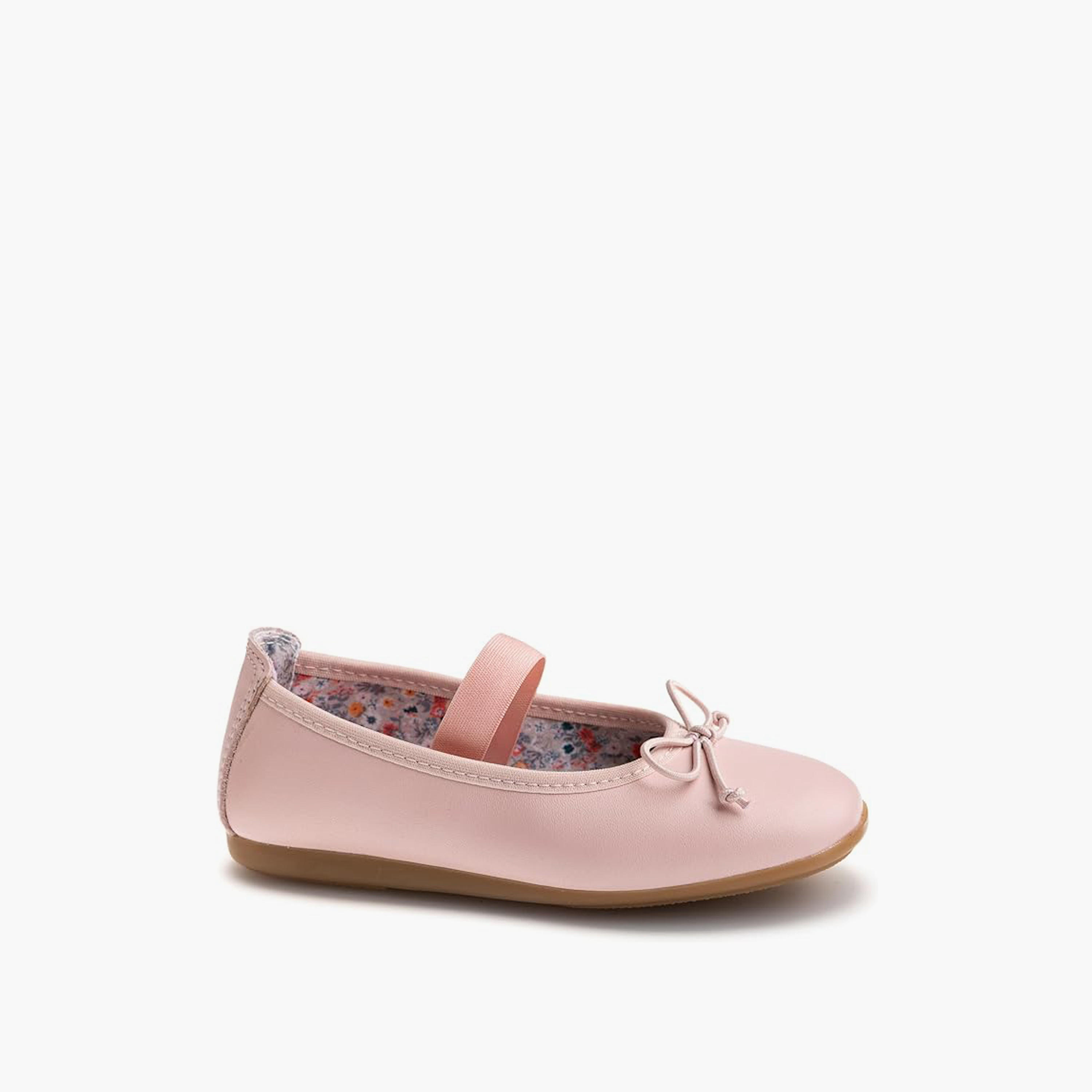 حذاء باليرينا بإغلاق شريط مطاطي وزينة فيونكة للبنات من بابلوسكي - 357970-girls-shoes-ballerinas-image-1