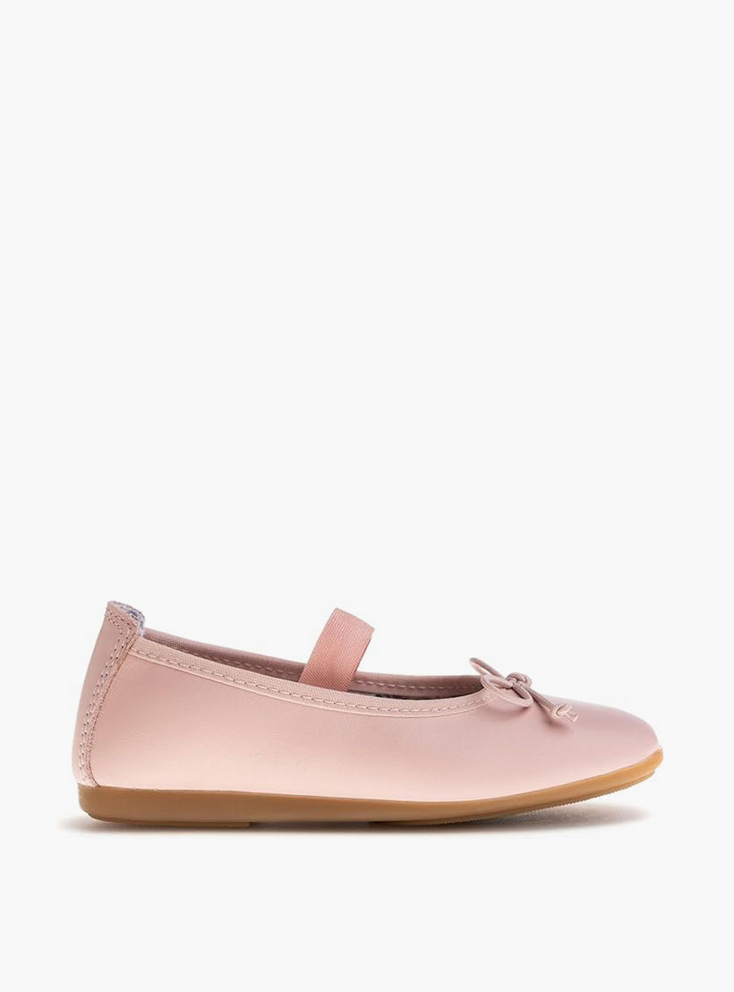 حذاء باليرينا بإغلاق شريط مطاطي وزينة فيونكة للبنات من بابلوسكي - 357970-girls-shoes-ballerinas-image-2