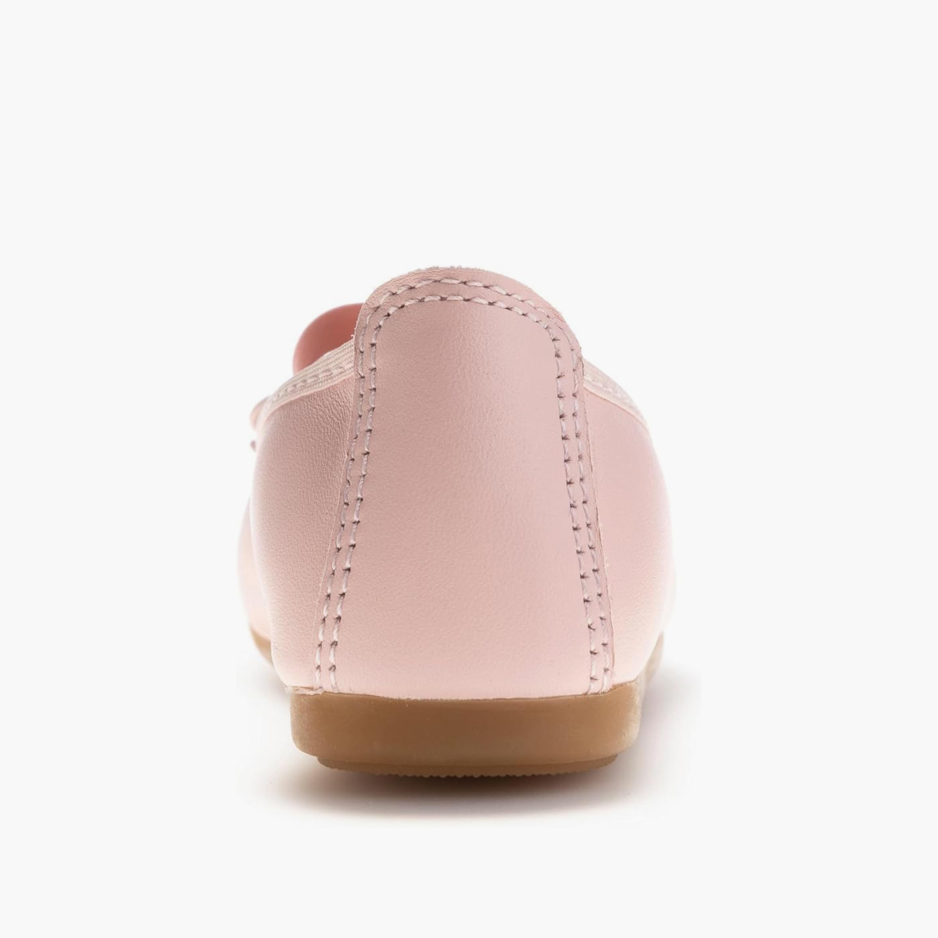 حذاء باليرينا بإغلاق شريط مطاطي وزينة فيونكة للبنات من بابلوسكي - 357970-girls-shoes-ballerinas-image-4