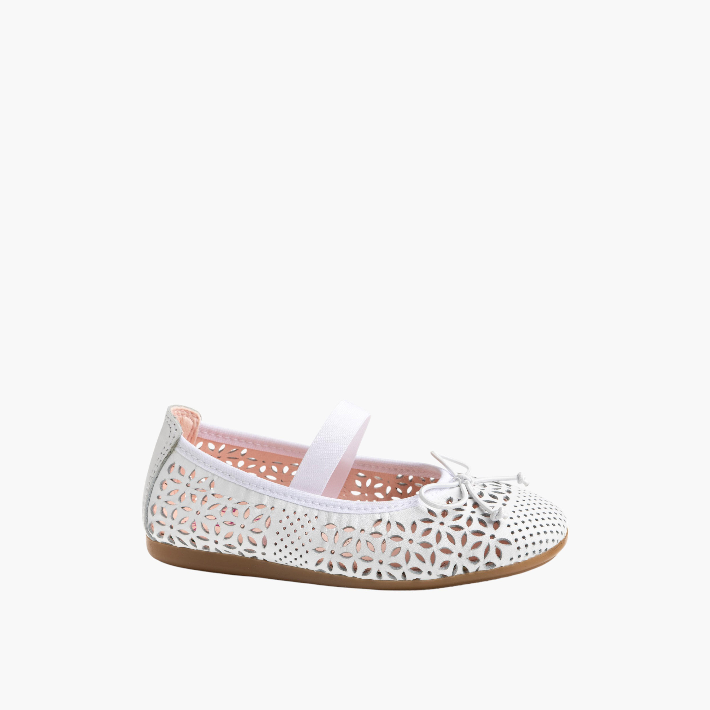 Pablosky Girls' Textured Slip-on Ballerinas-girls-shoes-ballerinas-image-1
