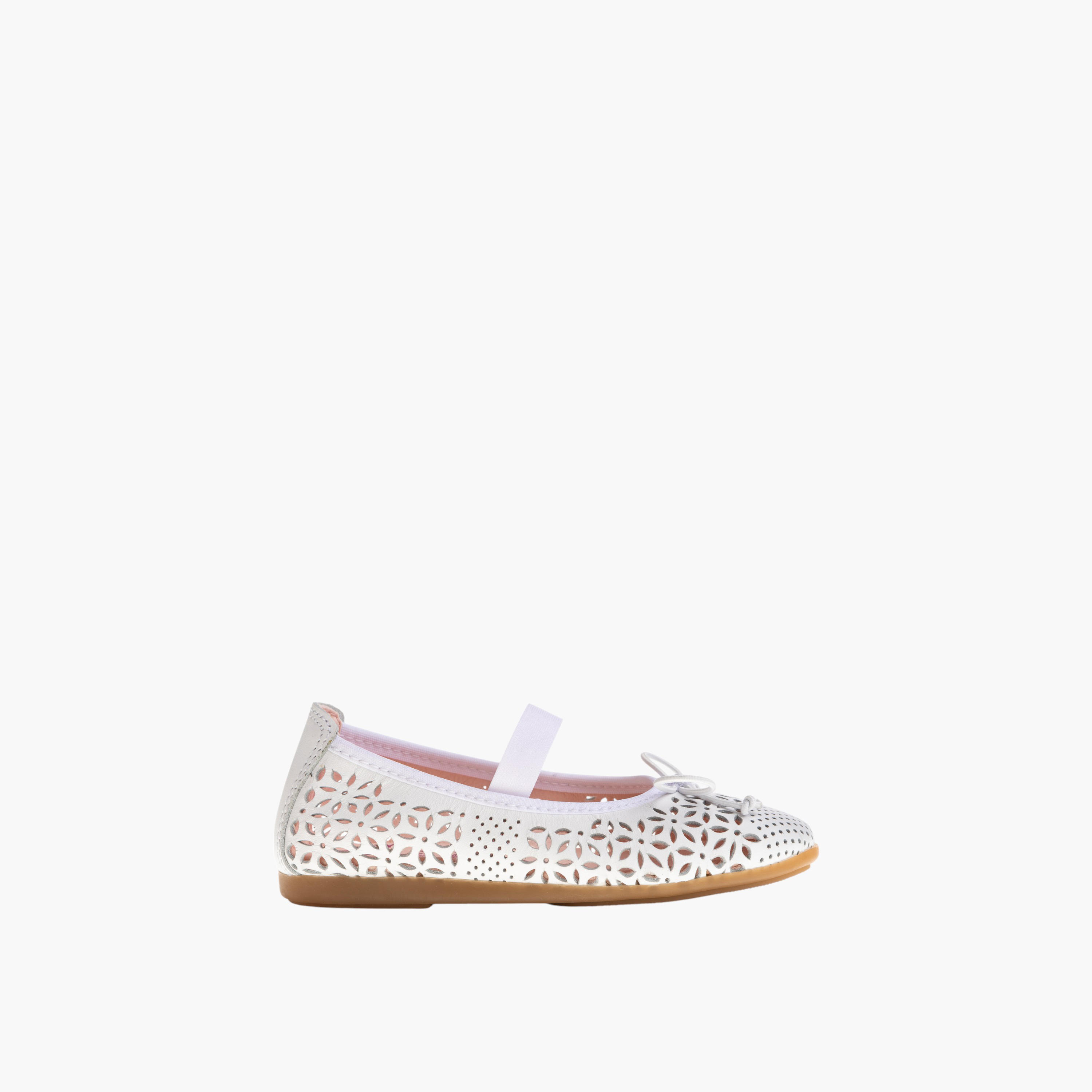 Pablosky Girls' Textured Slip-on Ballerinas-girls-shoes-ballerinas-image-2