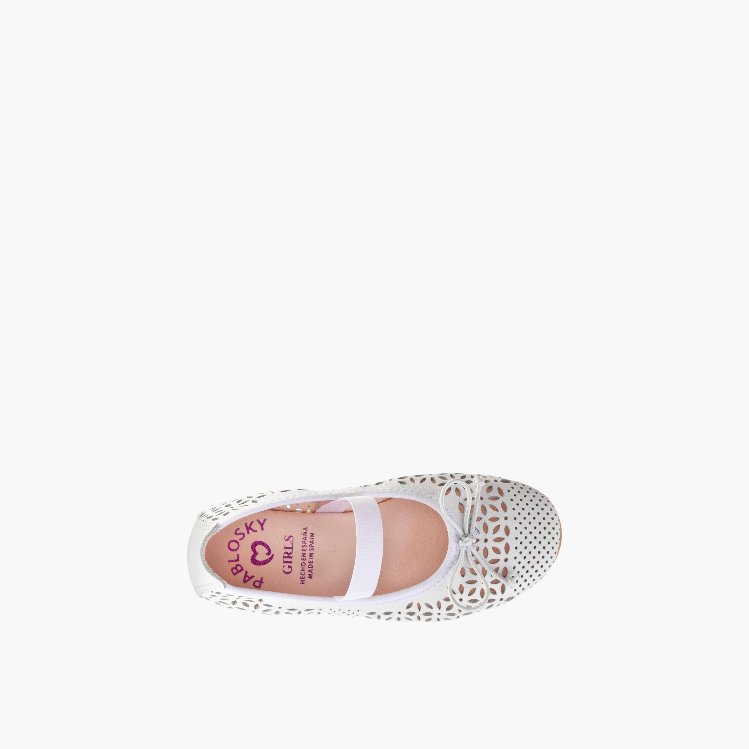 Pablosky Girls' Textured Slip-on Ballerinas-girls-shoes-ballerinas-image-4