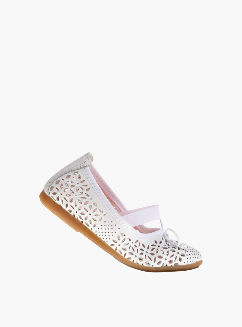 Pablosky Girls' Textured Slip-on Ballerinas-girls-shoes-ballerinas-image-5