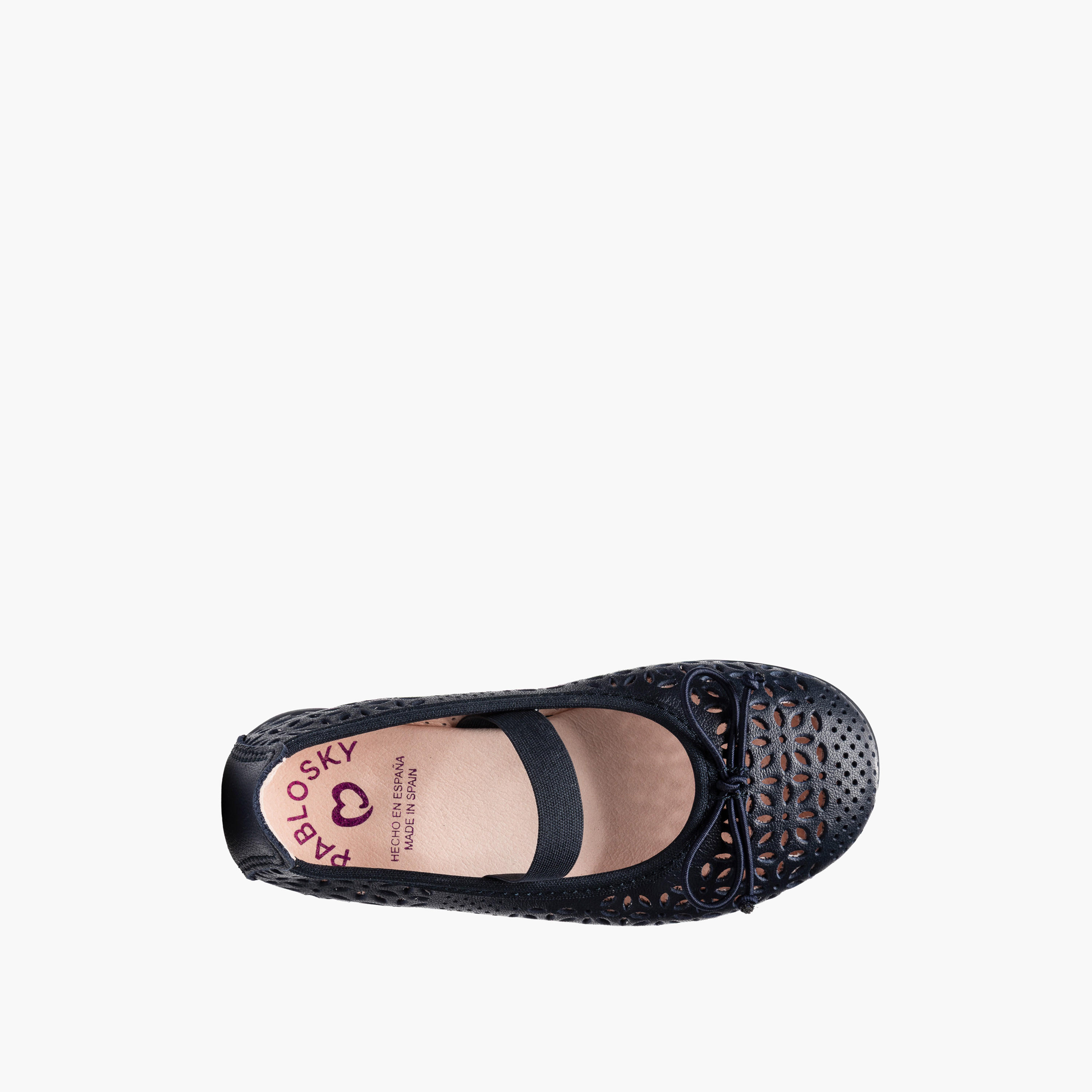 Pablosky Girls Leather Ballerina Shoes-girls-shoes-ballerinas-image-4
