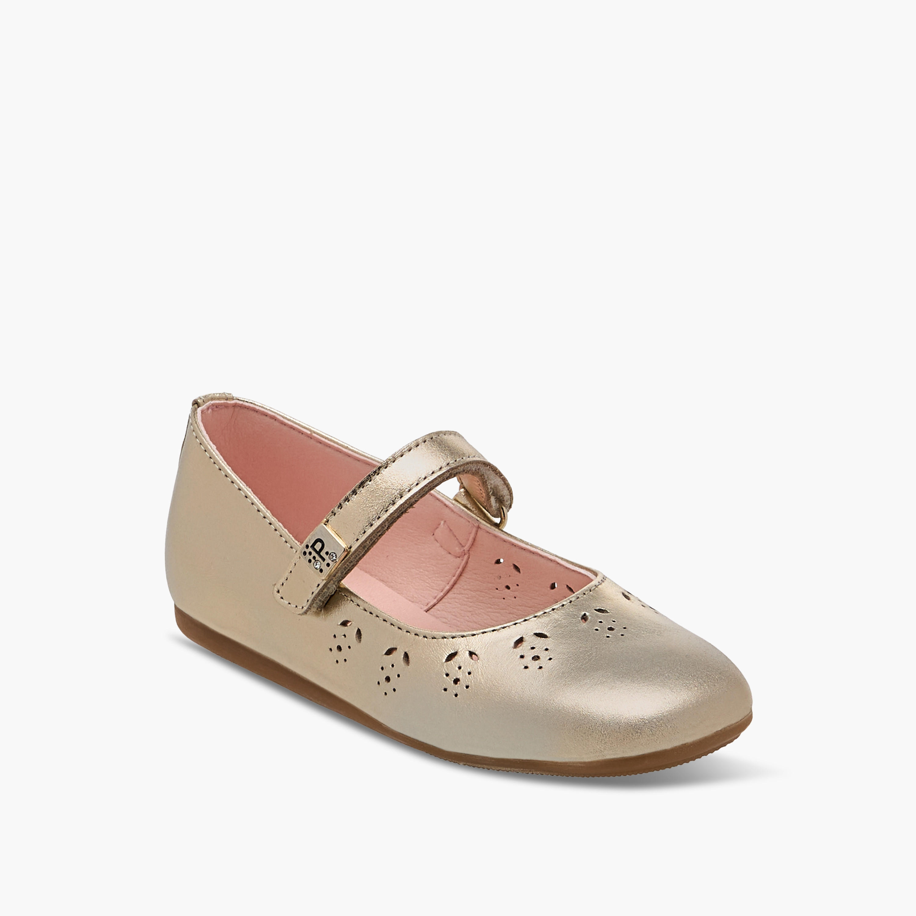 Pablosky Girls' Cut-Out Detail Mary Jane Shoes with Hook and Loop Closure-girls-shoes-maryjanes-image-2