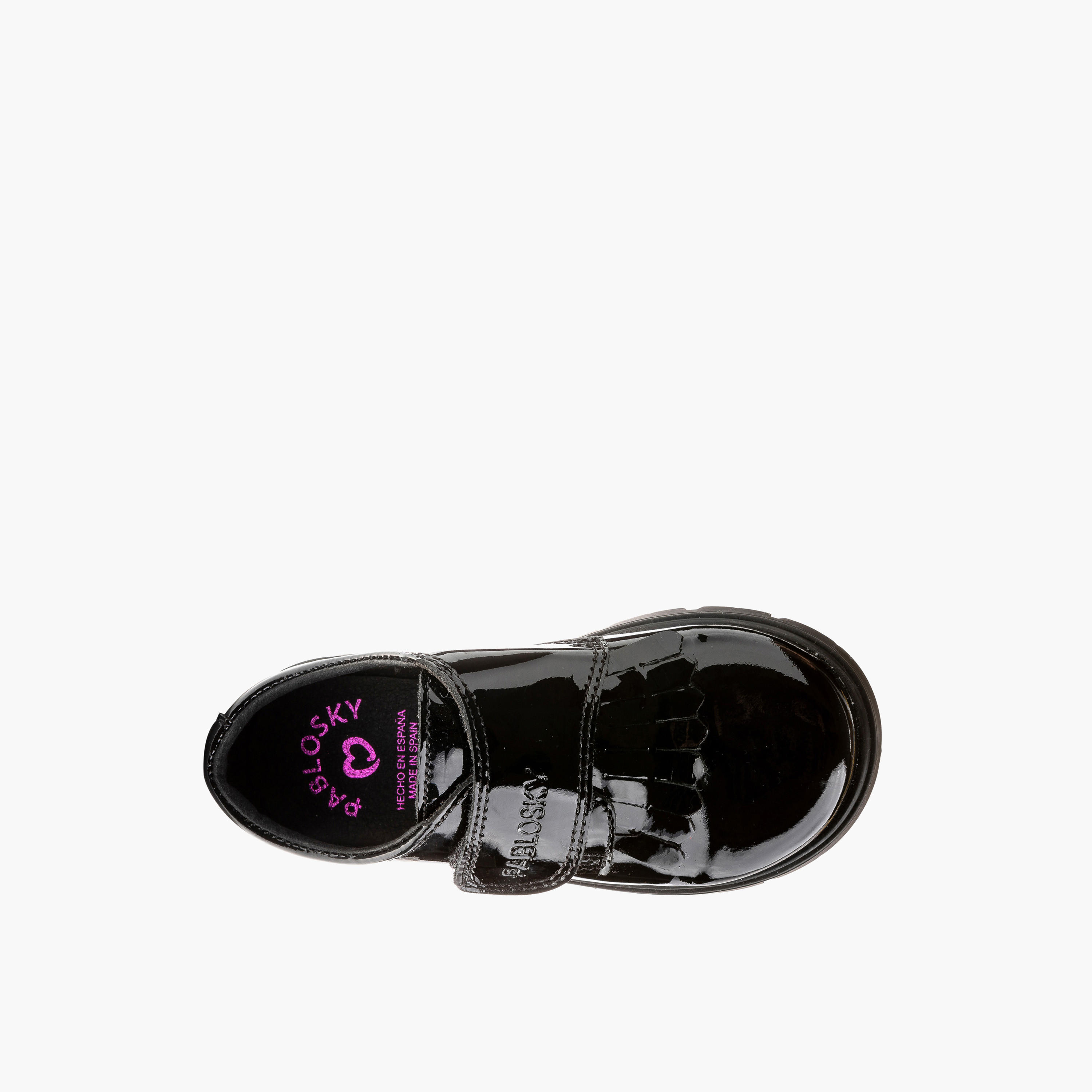 حذاء مدرسي بشريط إغلاق للبنات من بابلوسكي - 360419-J-girls-shoes-schoolshoes-image-4