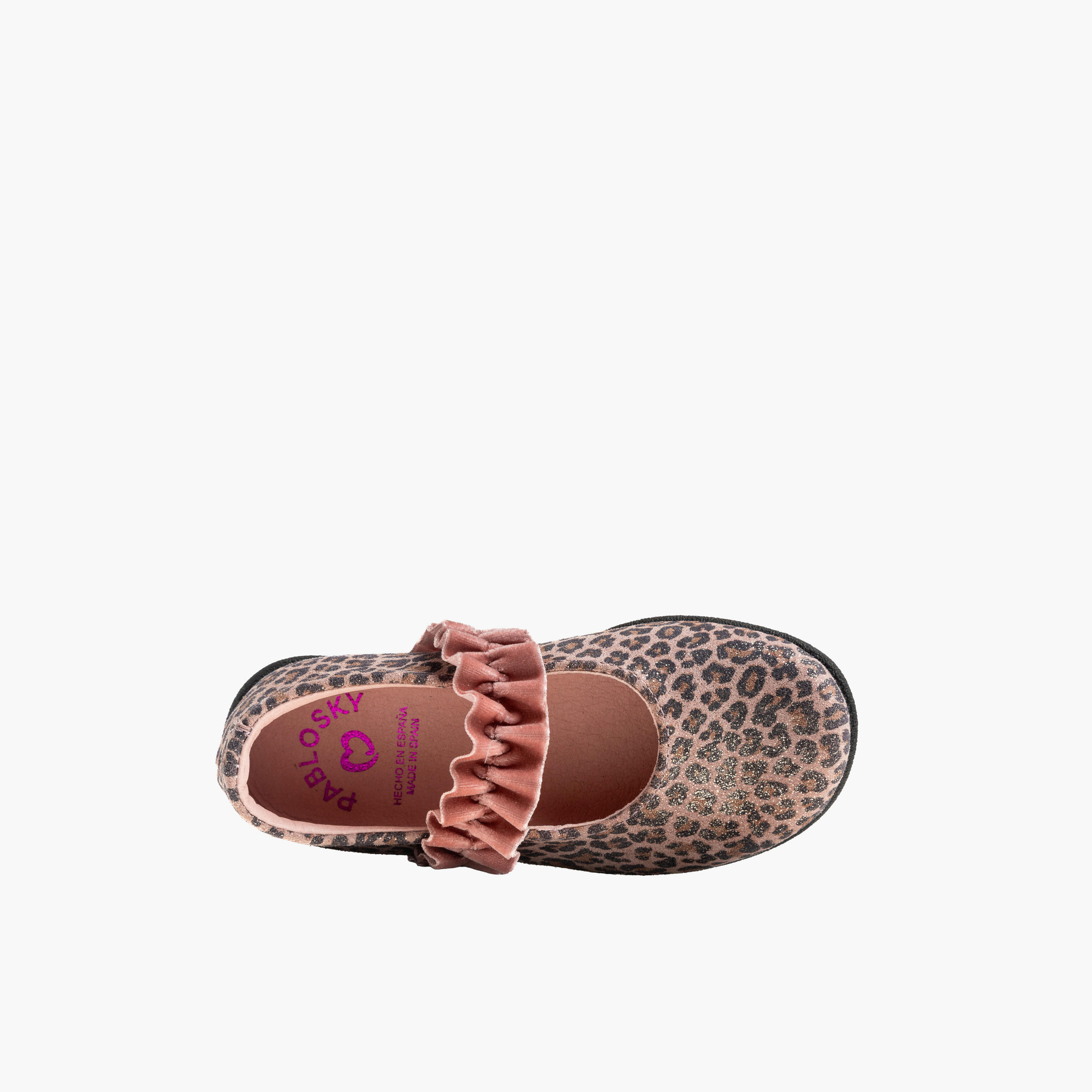 حذاء باليرينا بطبعات حيوانات وشريط مطاطي مزين بكشكش من بابلوفسكي-baby-girls-shoes-closedshoes-image-3
